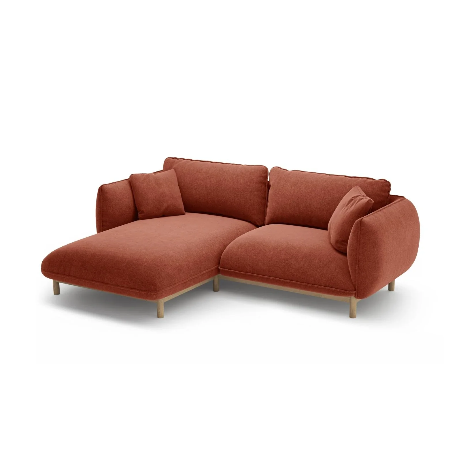 Ada Ecksofa Links aus Samt oder Strukturstoff, 220x179 cm - Image 89