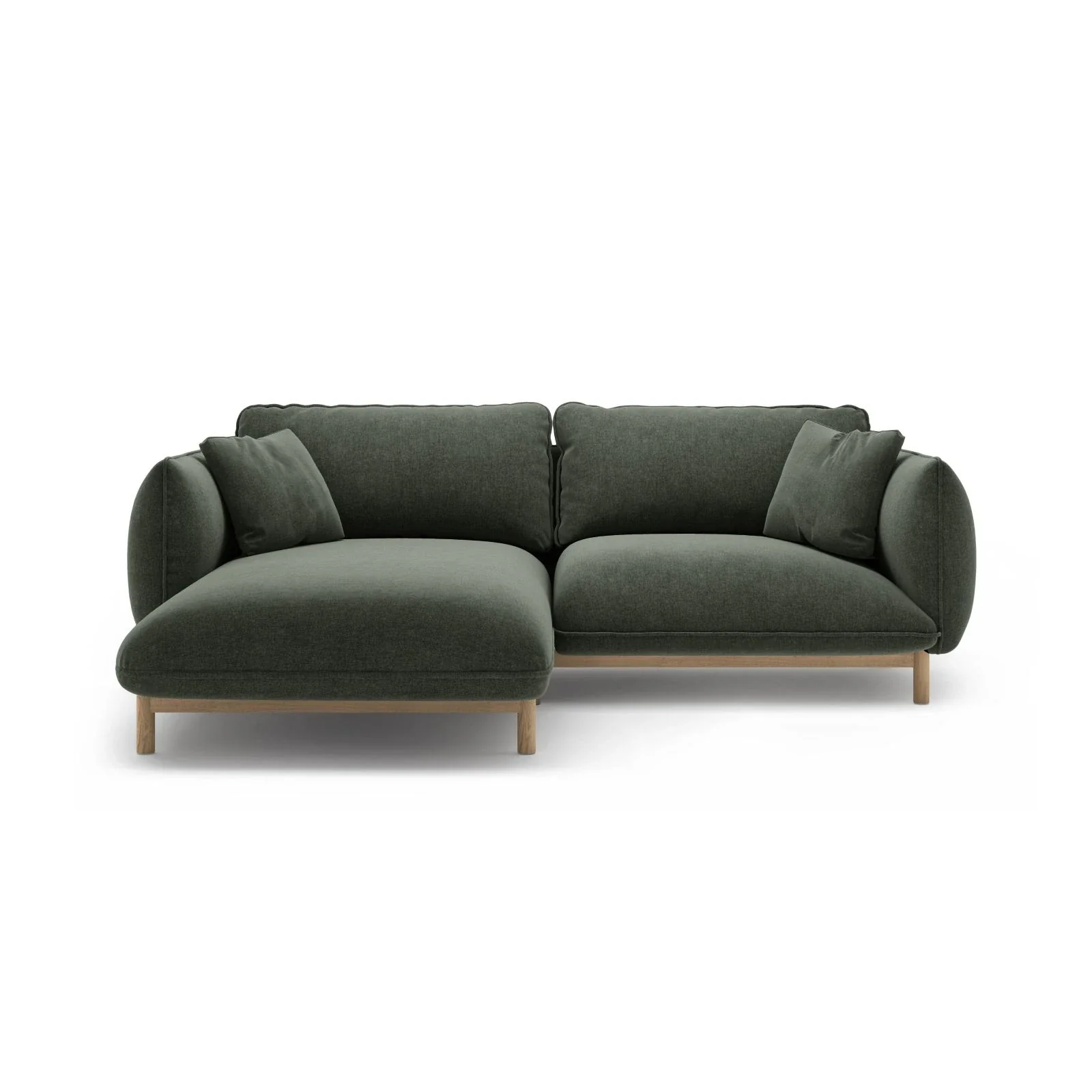 Ada Ecksofa Links aus Samt oder Strukturstoff, 220x179 cm - Image 93