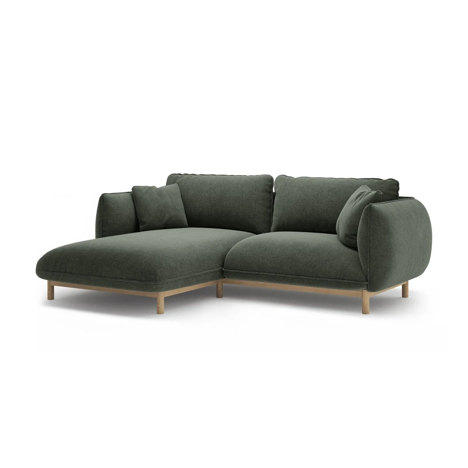 Ada Ecksofa Links aus Samt oder Strukturstoff, 220x179 cm - Image 94