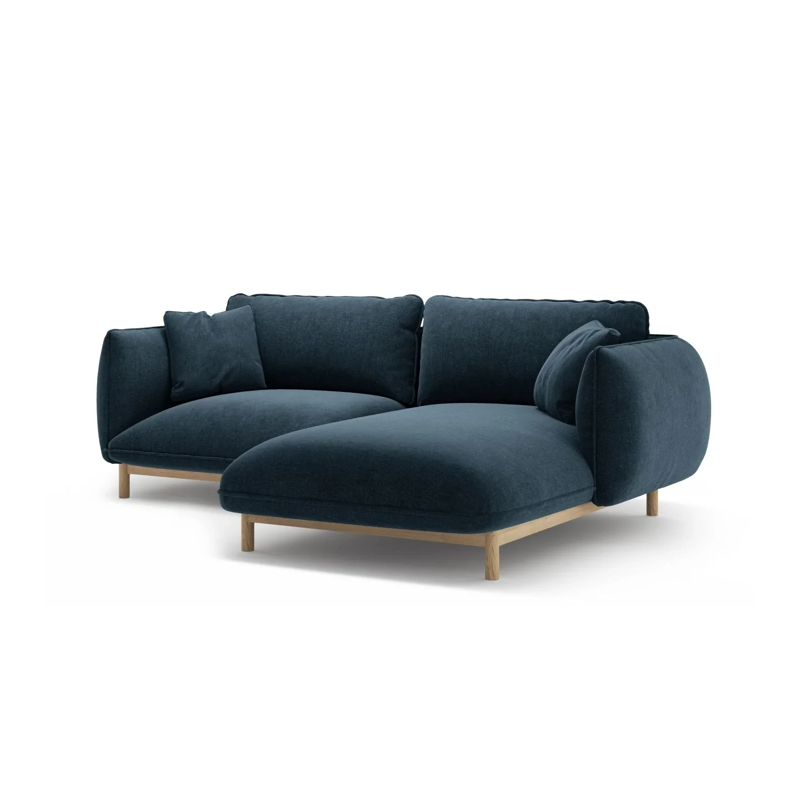 Ada Ecksofa Rechts aus Samt oder Strukturstoff, 220x179 cm - Image 102