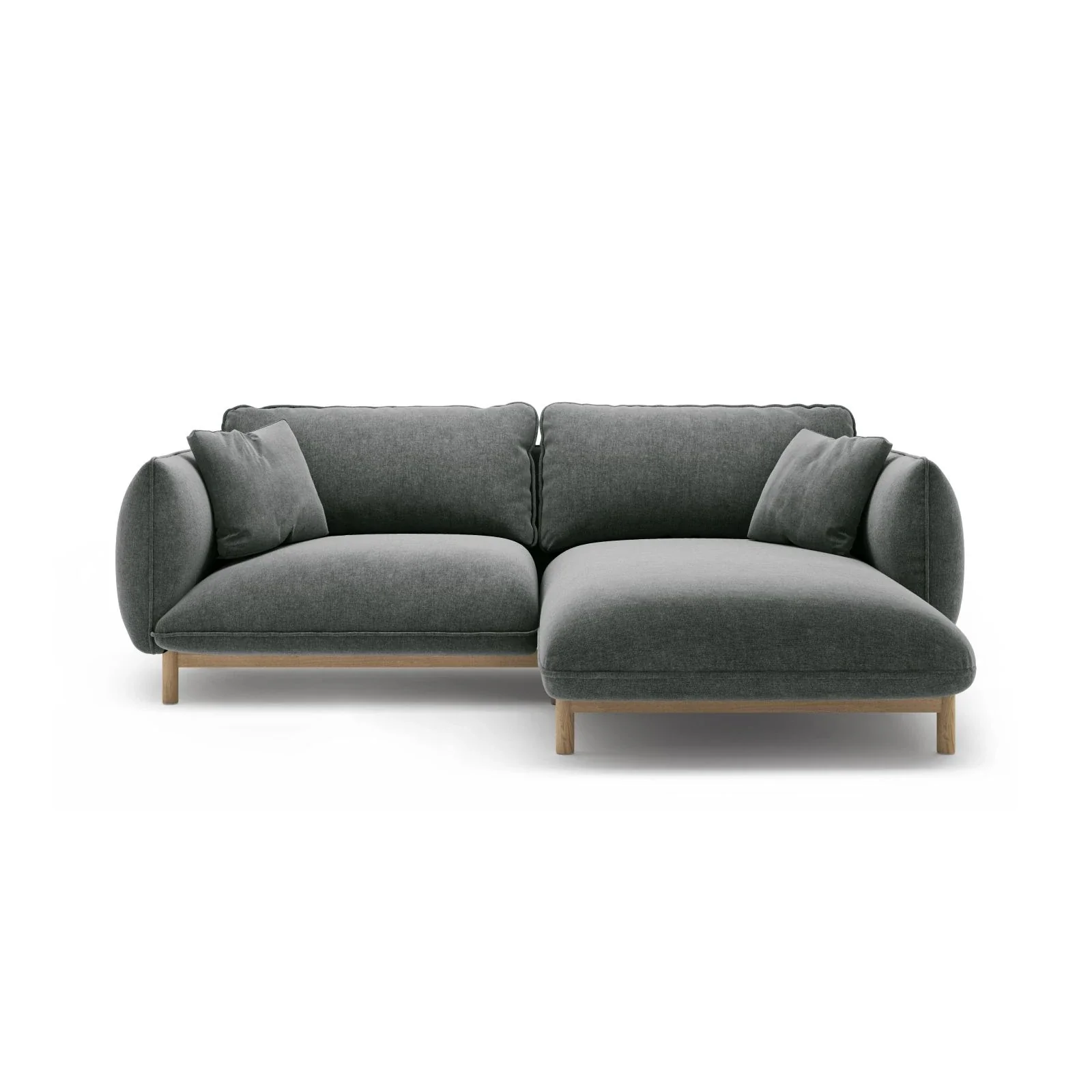 Ada Ecksofa Rechts aus Samt oder Strukturstoff, 220x179 cm - Image 106