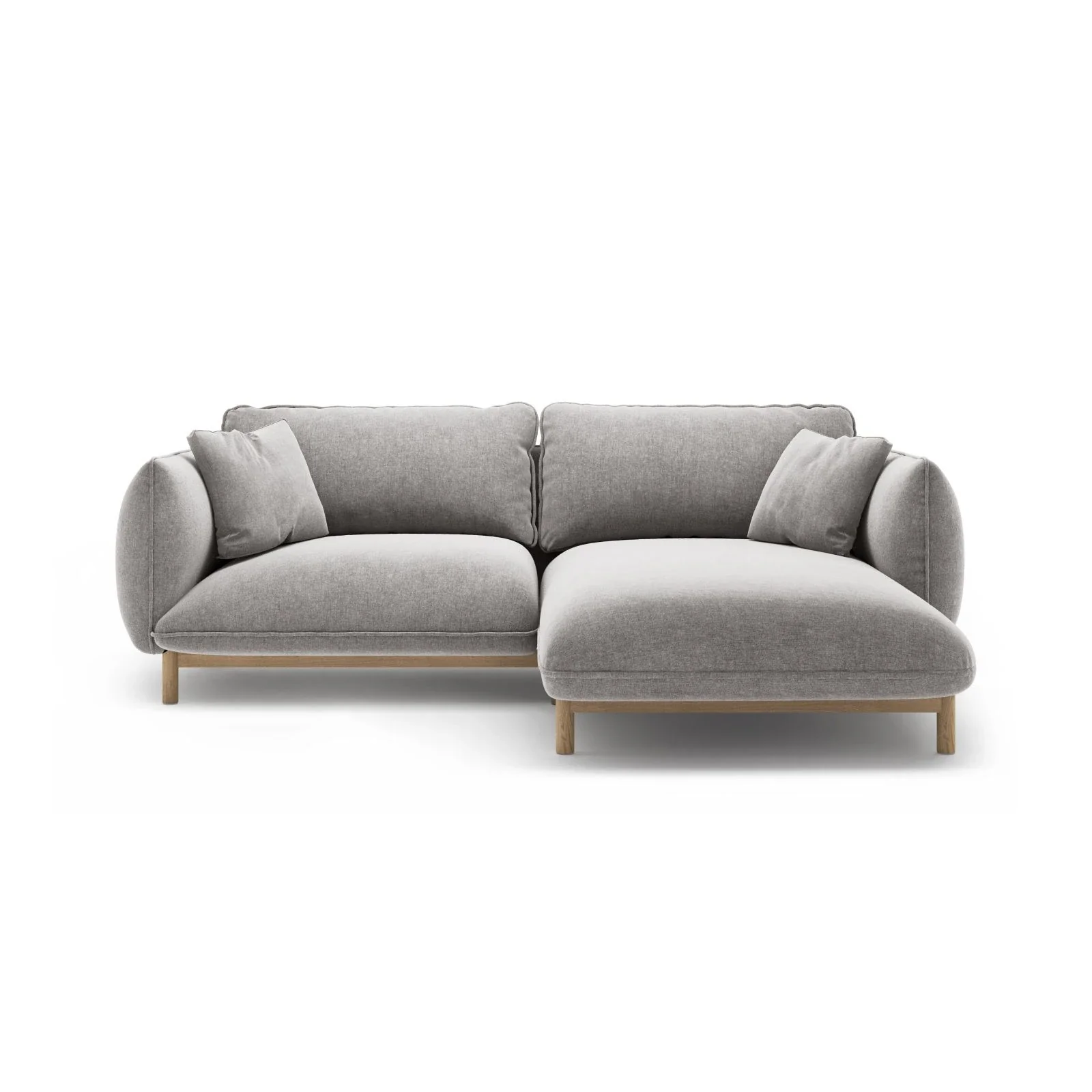 Ada Ecksofa Rechts aus Samt oder Strukturstoff, 220x179 cm - Image 113