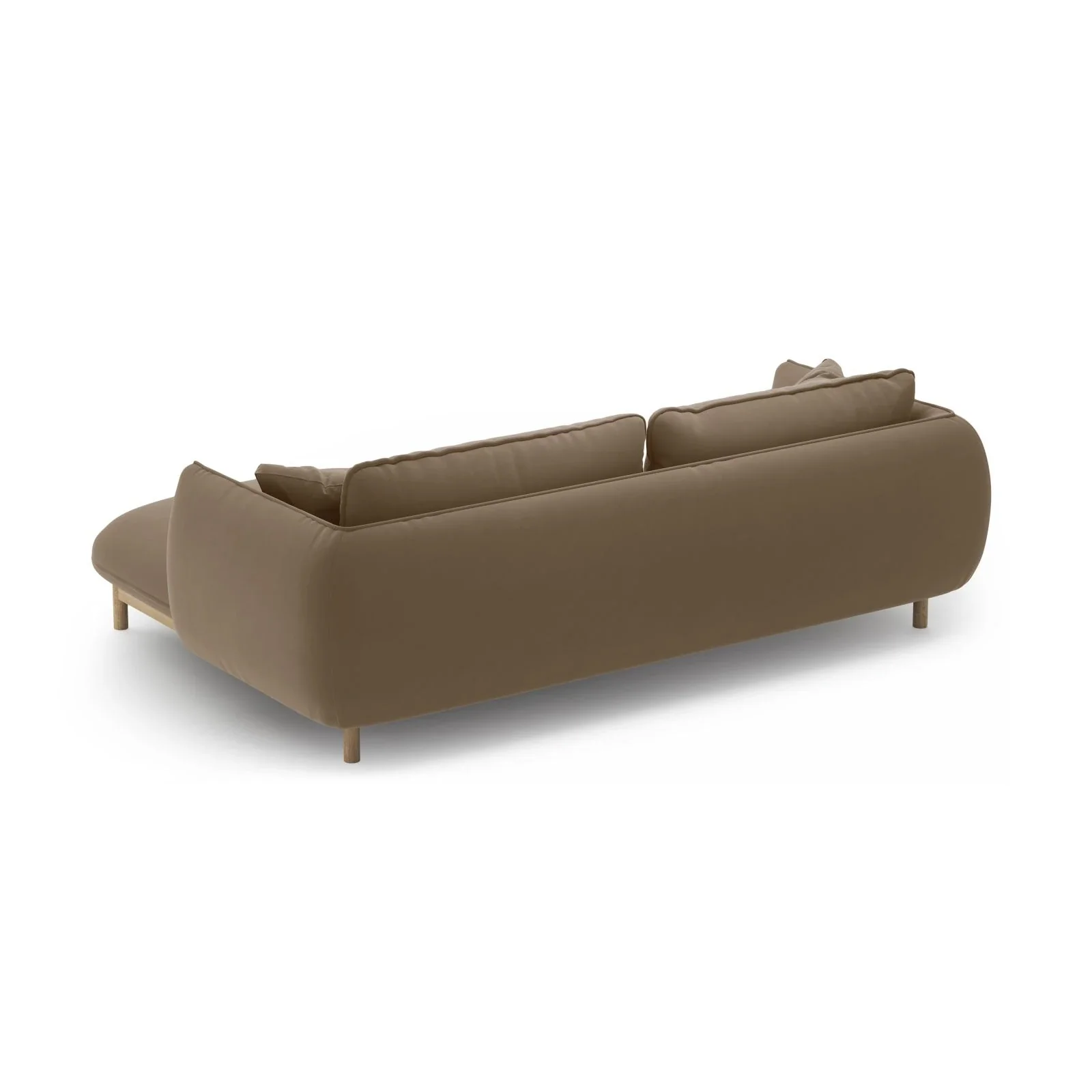 Ada Ecksofa Rechts aus Samt oder Strukturstoff, 220x179 cm - Image 19