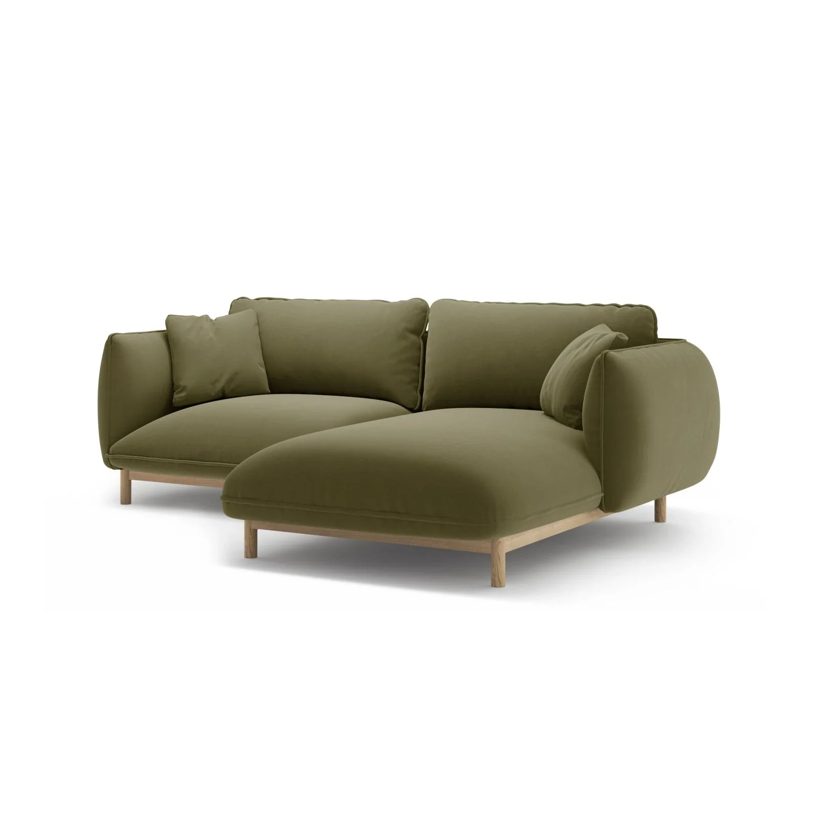 Ada Ecksofa Rechts aus Samt oder Strukturstoff, 220x179 cm - Image 25