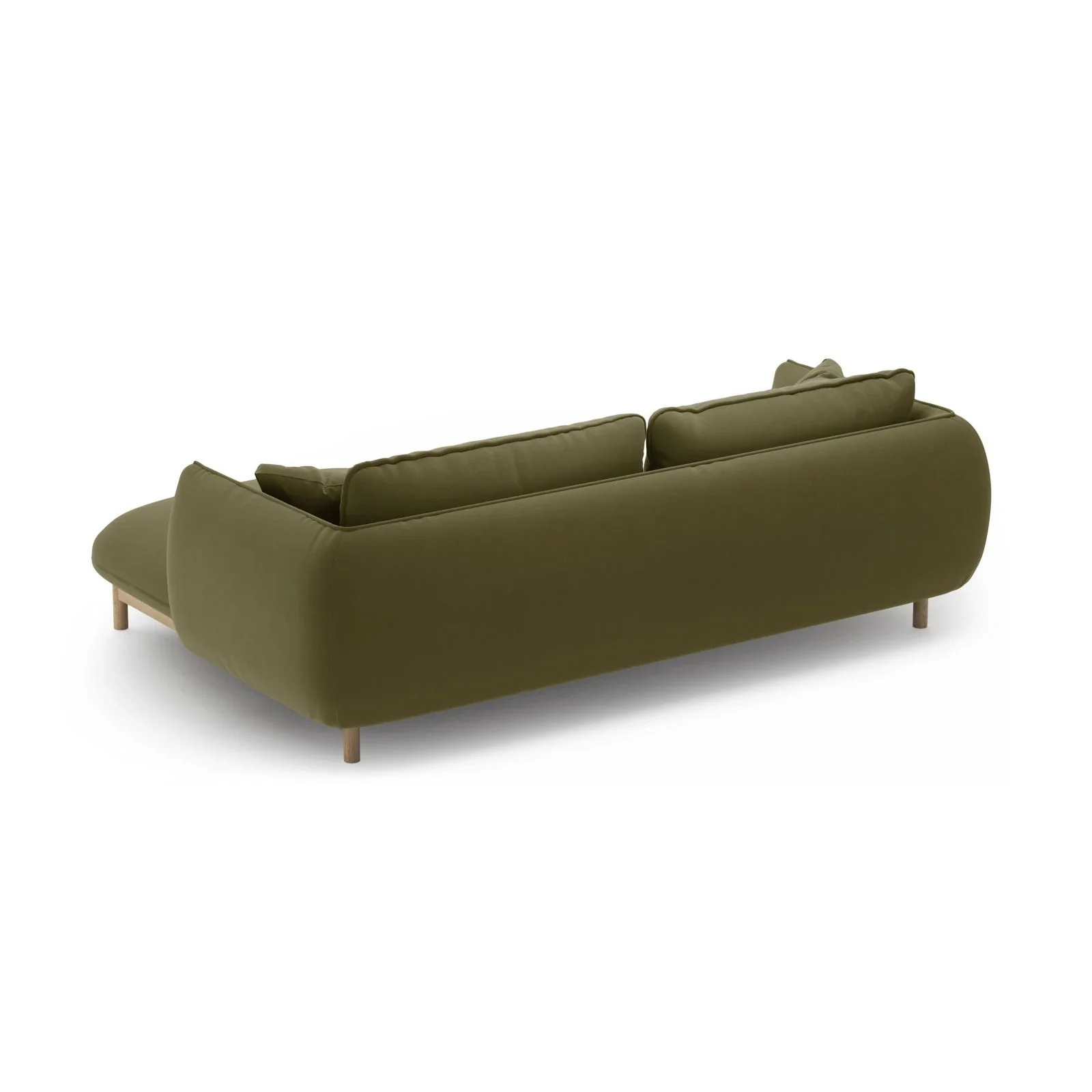 Ada Ecksofa Rechts aus Samt oder Strukturstoff, 220x179 cm - Image 26