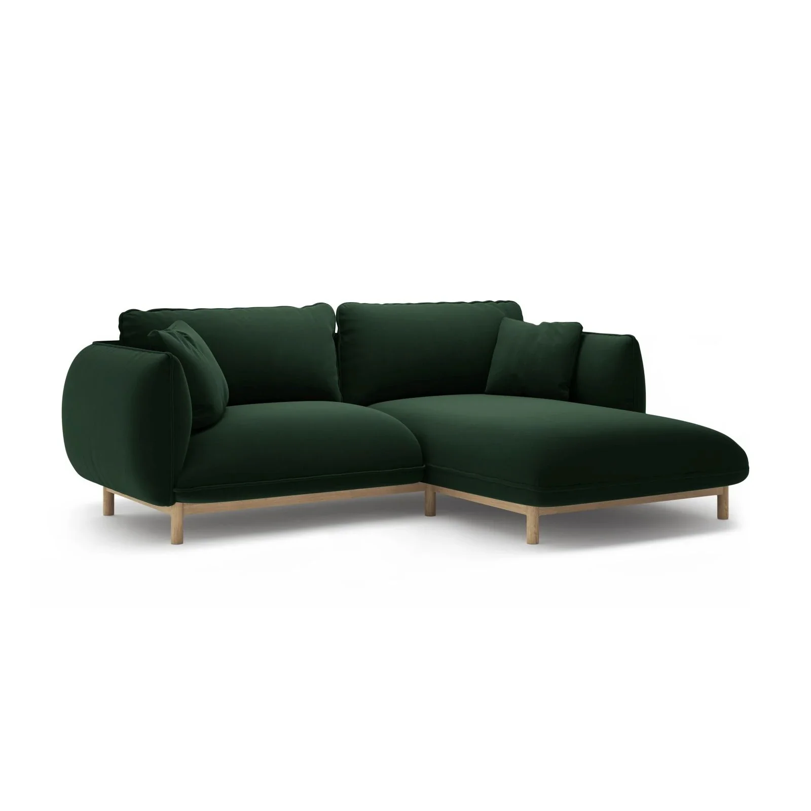 Ada Ecksofa Rechts aus Samt oder Strukturstoff, 220x179 cm - Image 30