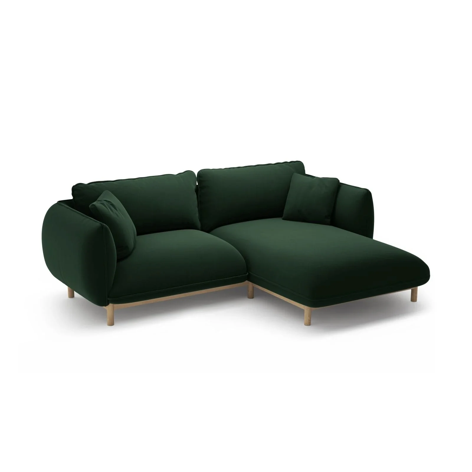 Ada Ecksofa Rechts aus Samt oder Strukturstoff, 220x179 cm - Image 31