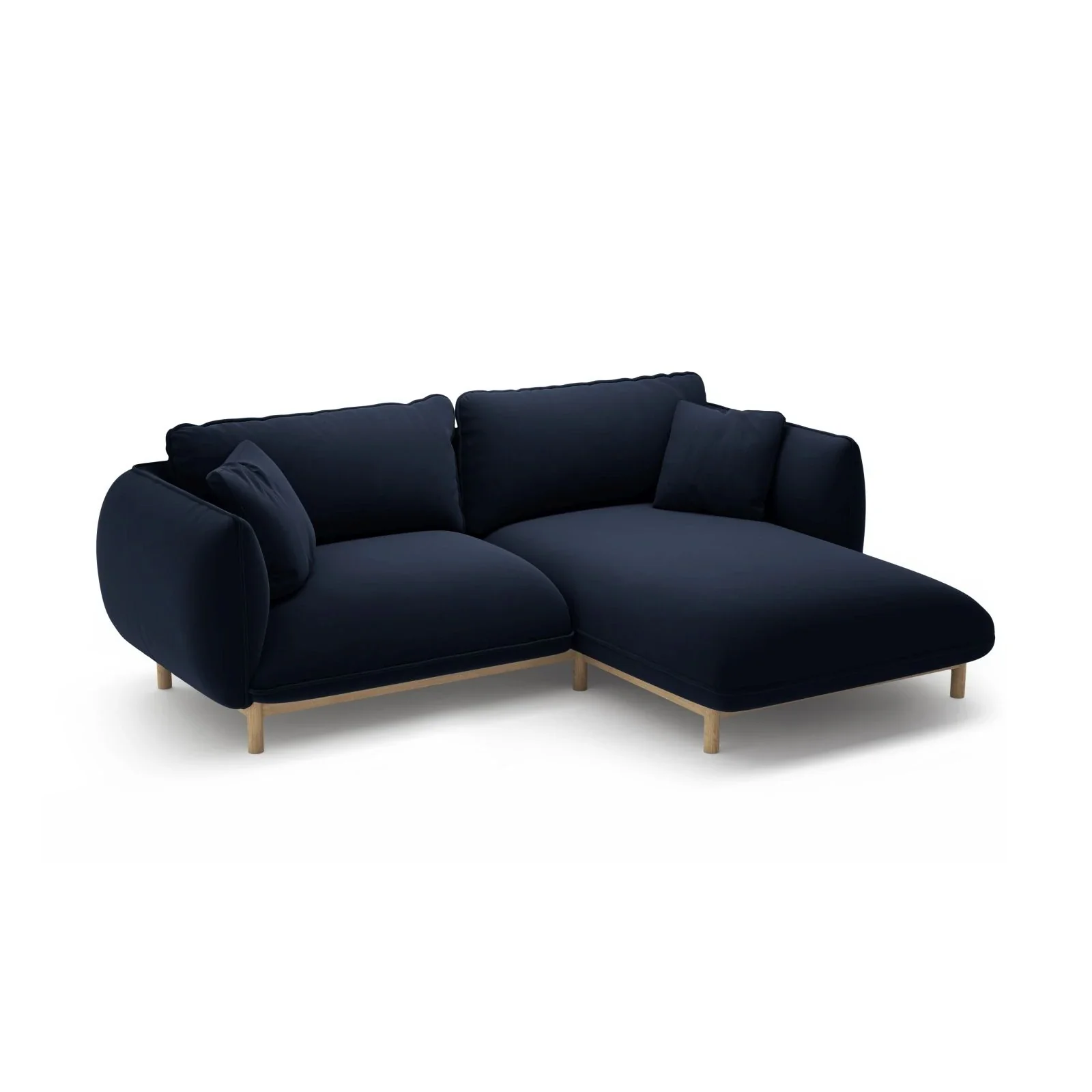 Ada Ecksofa Rechts aus Samt oder Strukturstoff, 220x179 cm - Image 38