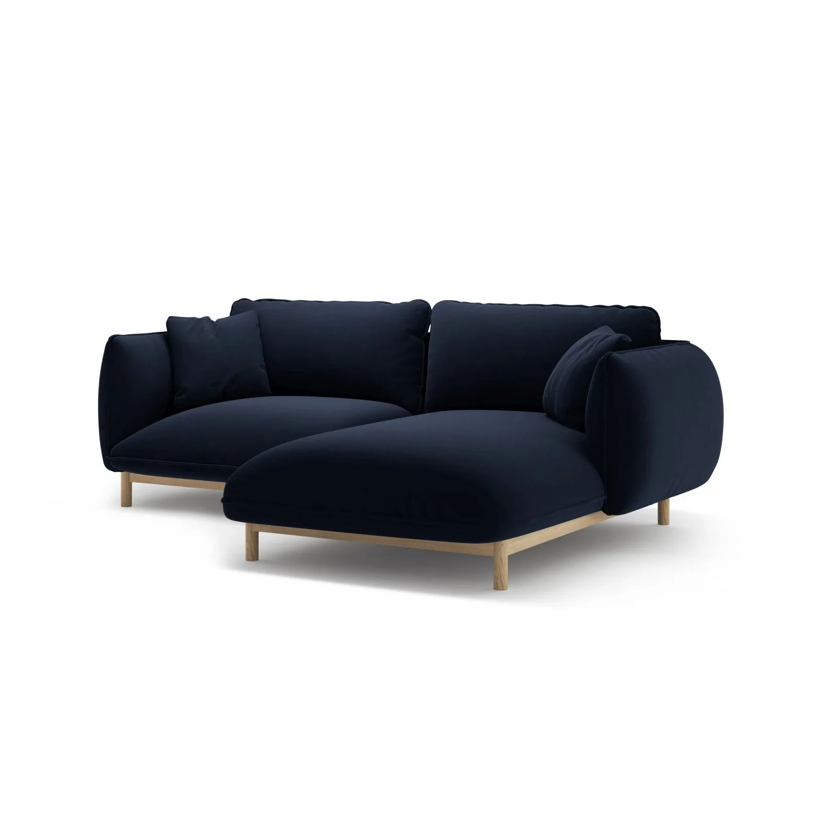 Ada Ecksofa Rechts aus Samt oder Strukturstoff, 220x179 cm - Image 39