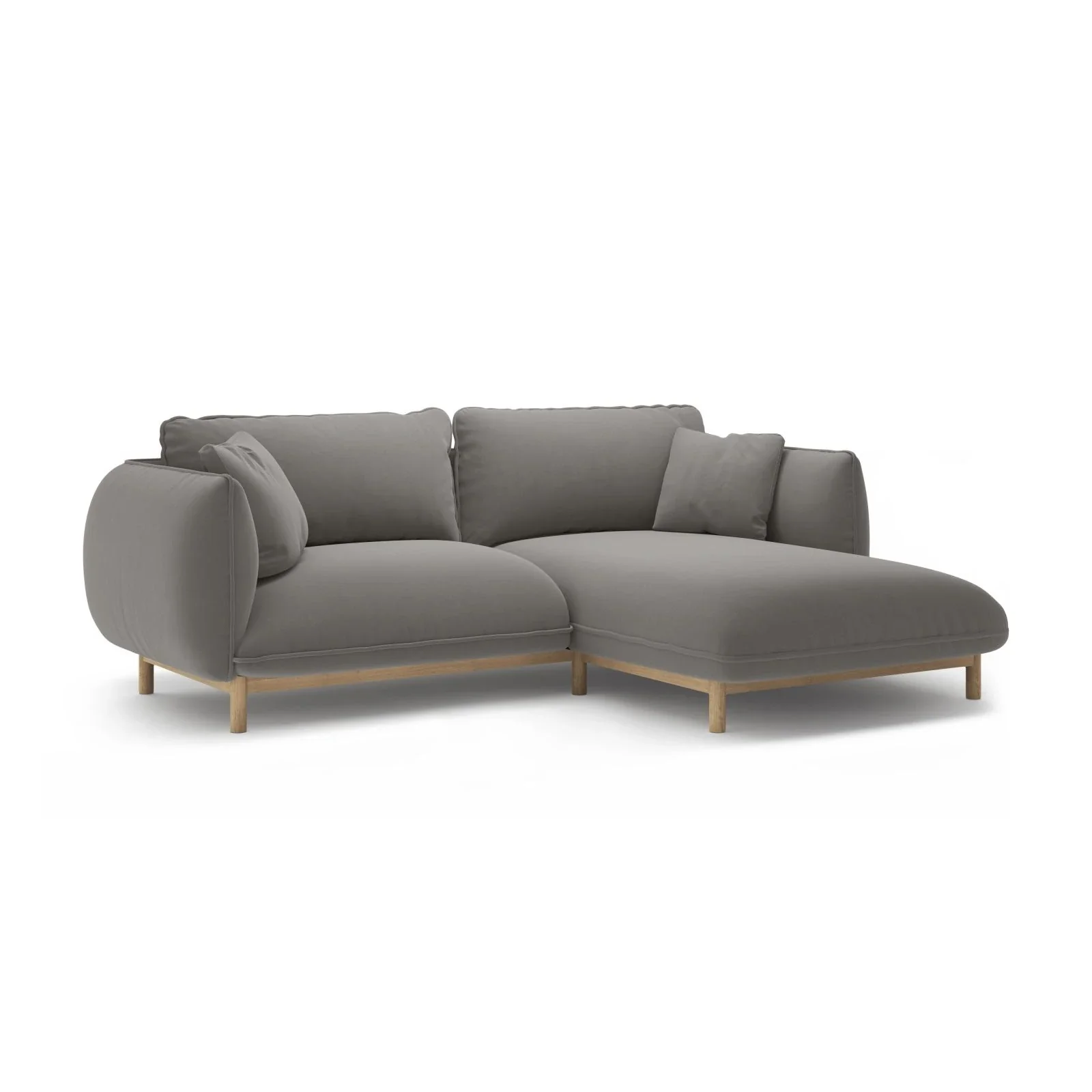 Ada Ecksofa Rechts aus Samt oder Strukturstoff, 220x179 cm - Image 51