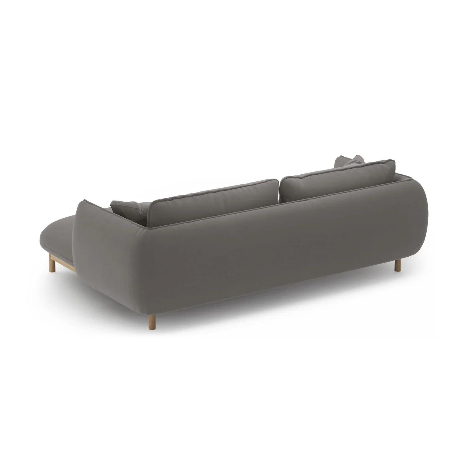 Ada Ecksofa Rechts aus Samt oder Strukturstoff, 220x179 cm - Image 54