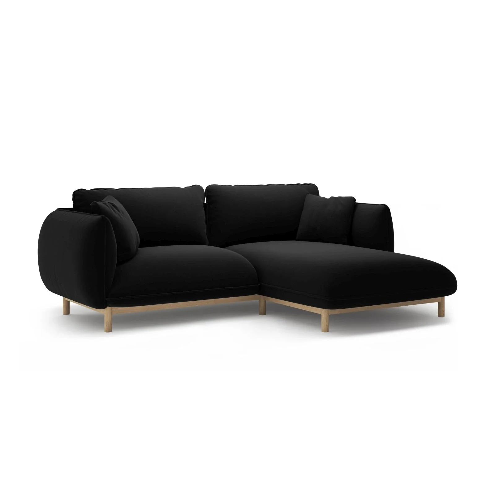 Ada Ecksofa Rechts aus Samt oder Strukturstoff, 220x179 cm - Image 58