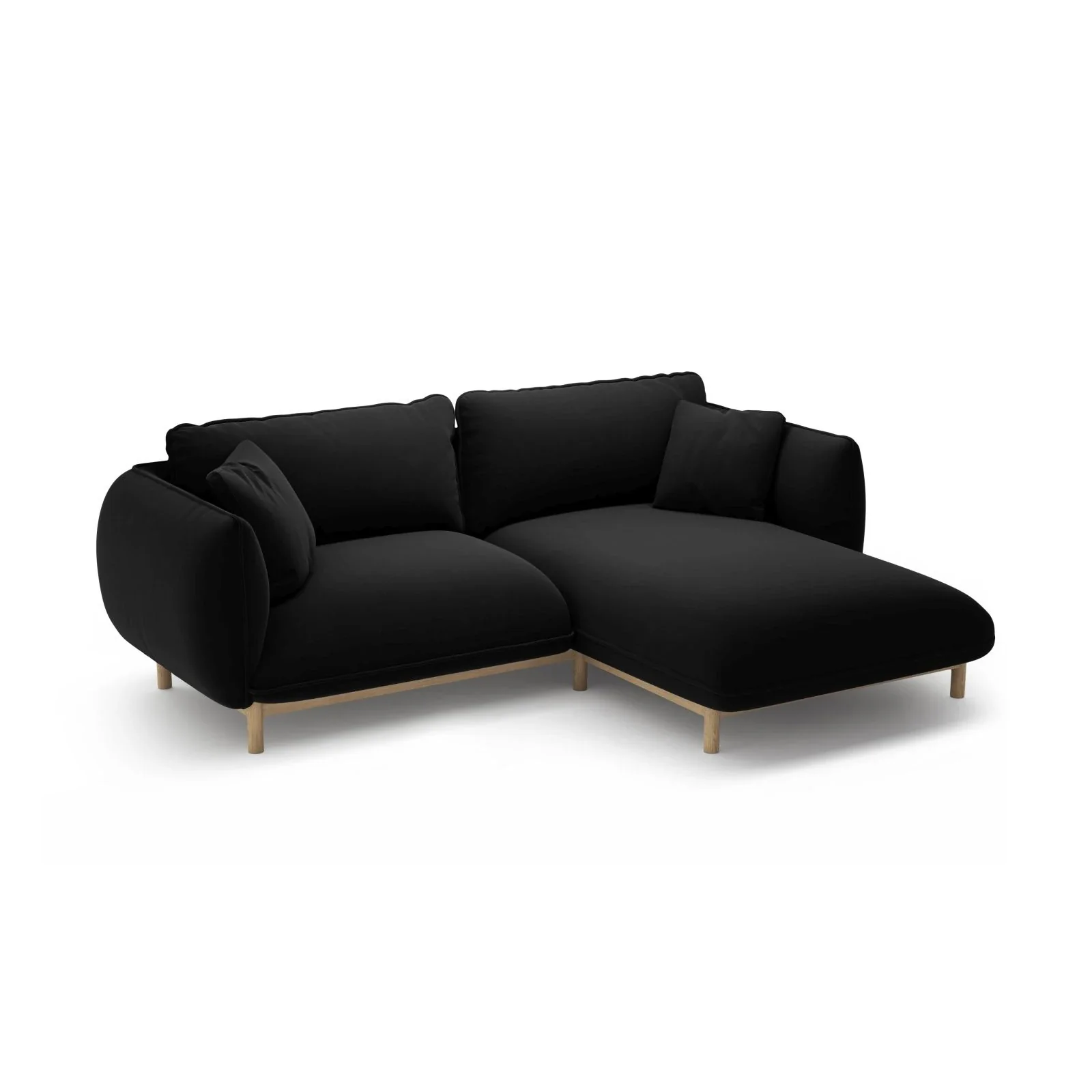 Ada Ecksofa Rechts aus Samt oder Strukturstoff, 220x179 cm - Image 59