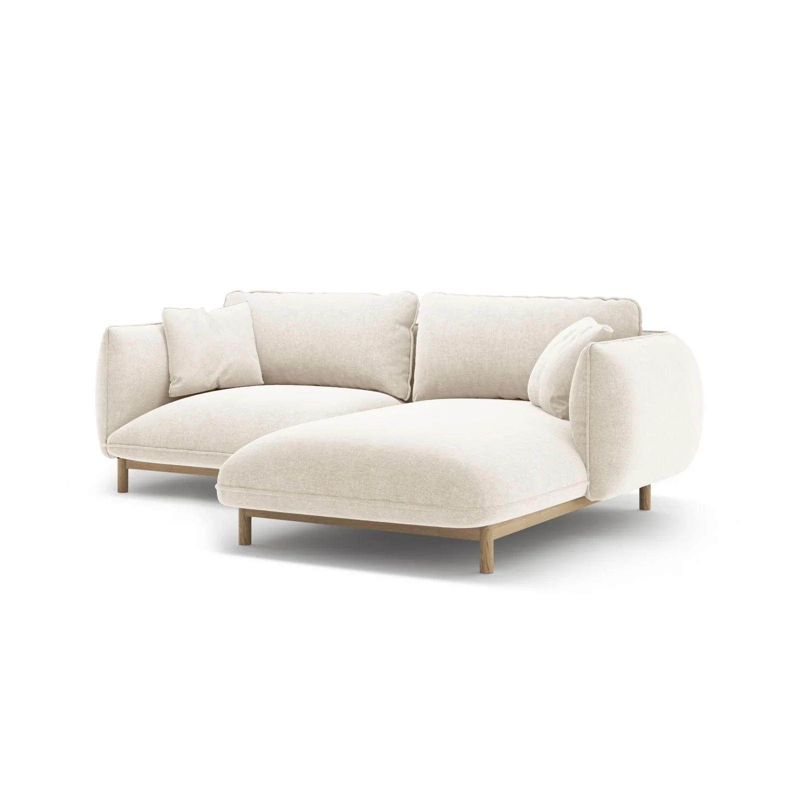 Ada Ecksofa Rechts aus Samt oder Strukturstoff, 220x179 cm - Image 67
