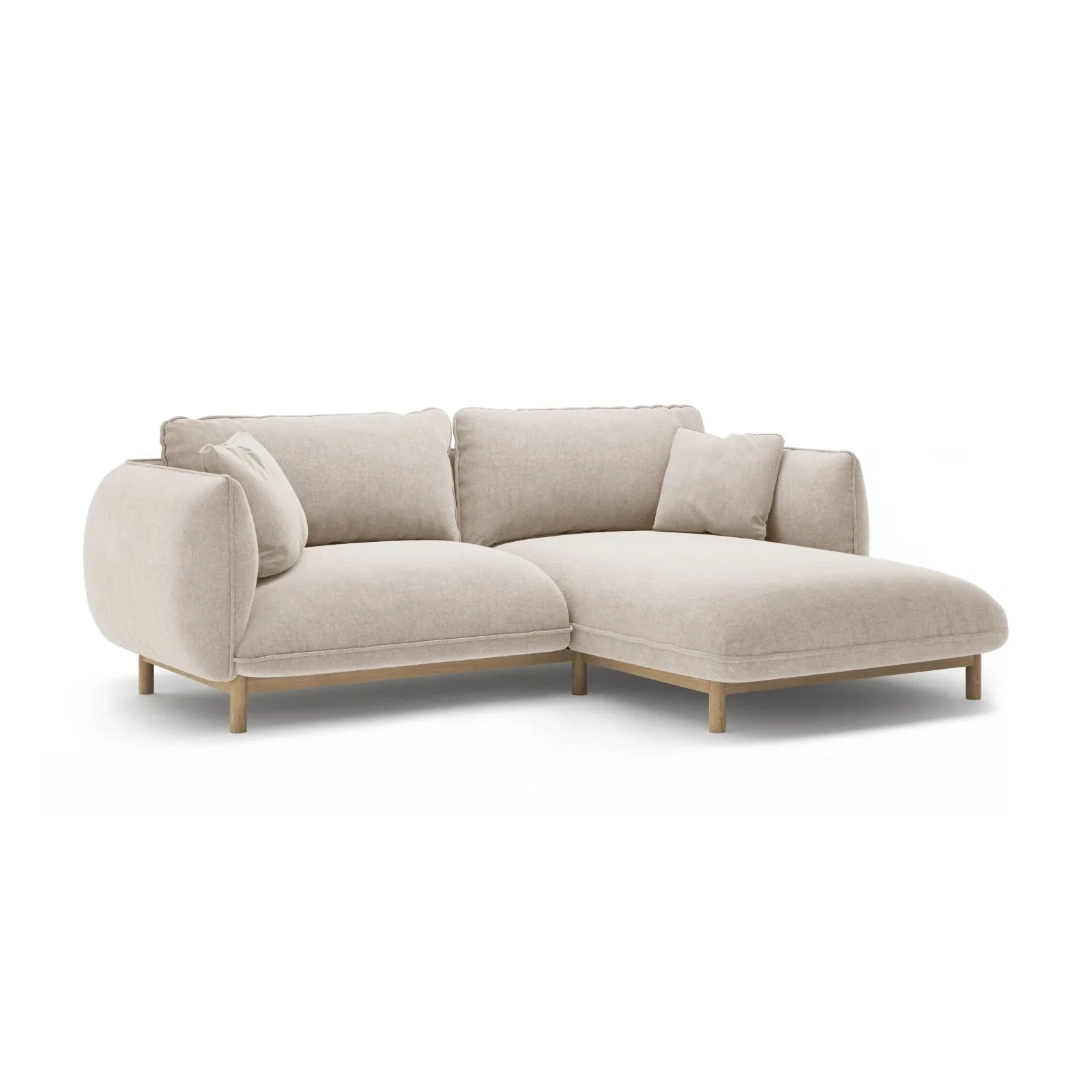Ada Ecksofa Rechts aus Samt oder Strukturstoff, 220x179 cm - Image 72