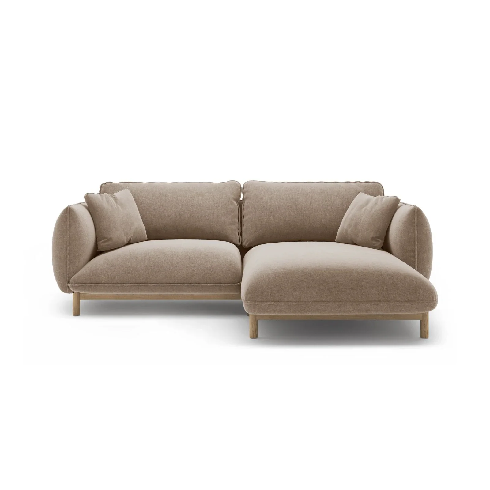 Ada Ecksofa Rechts aus Samt oder Strukturstoff, 220x179 cm - Image 78