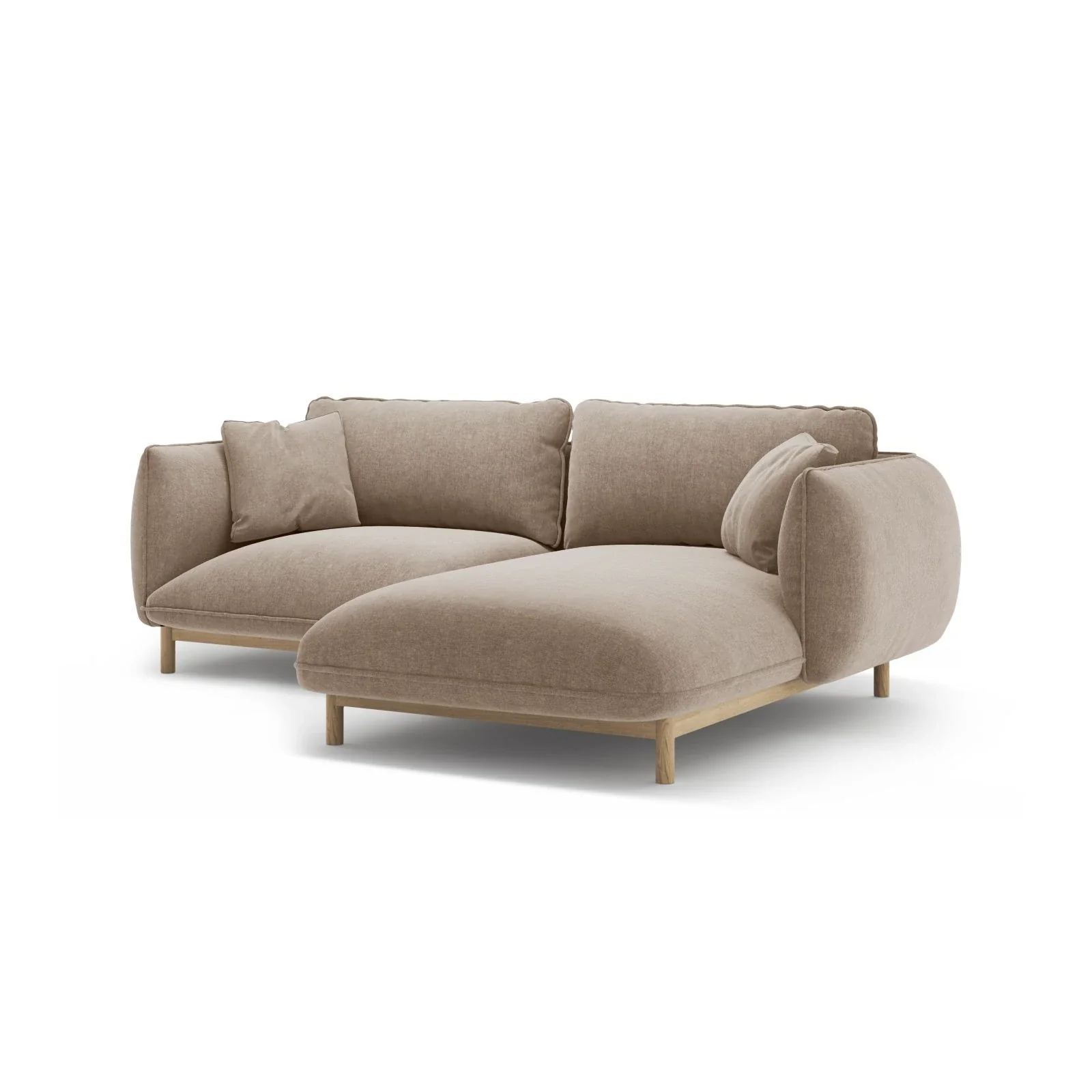 Ada Ecksofa Rechts aus Samt oder Strukturstoff, 220x179 cm - Image 81