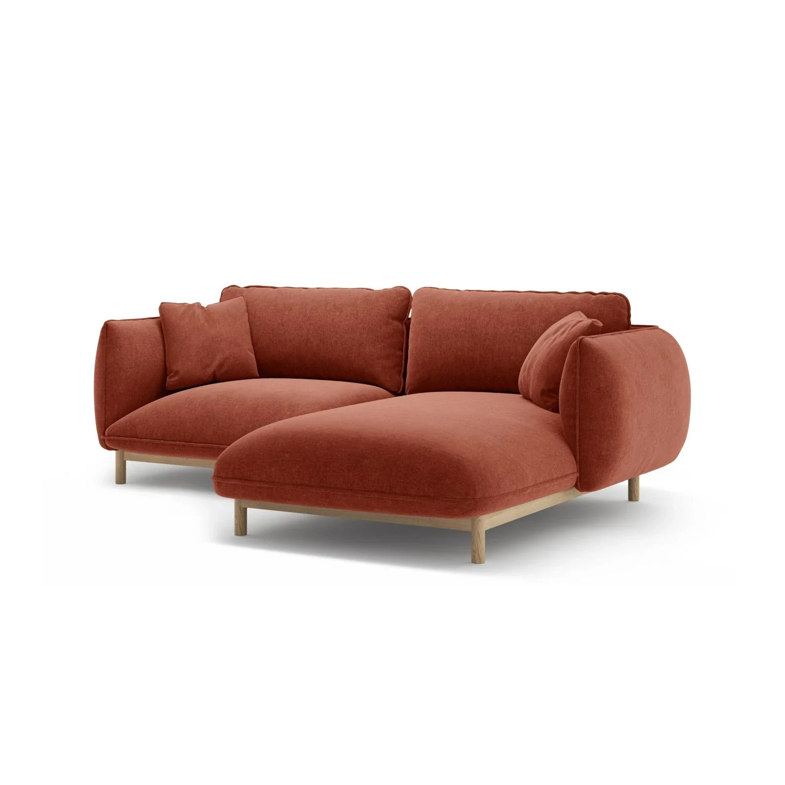 Ada Ecksofa Rechts aus Samt oder Strukturstoff, 220x179 cm - Image 88