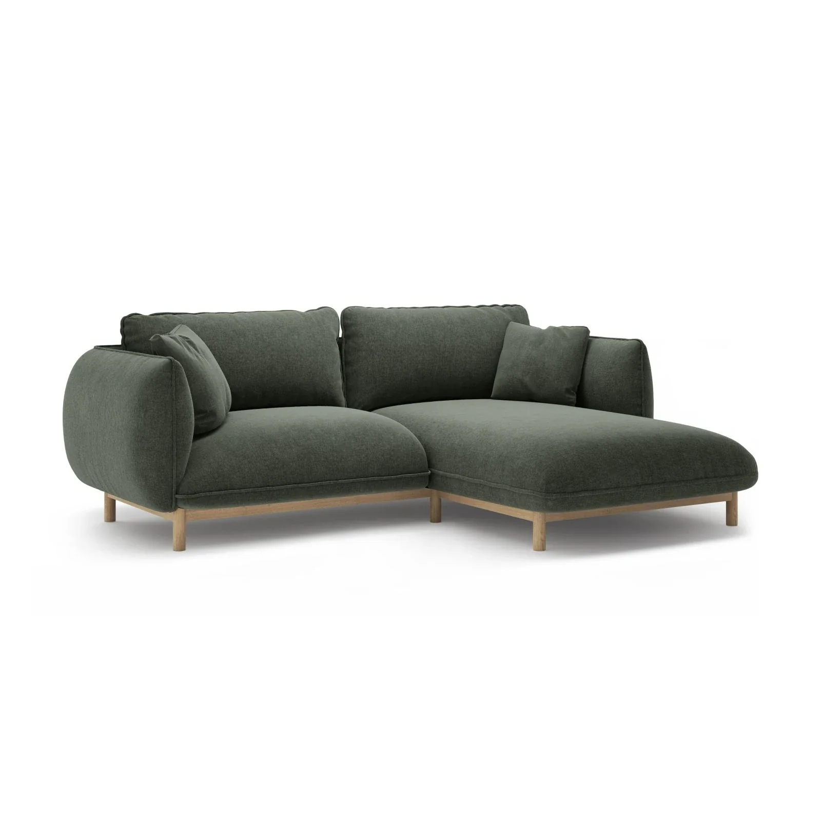 Ada Ecksofa Rechts aus Samt oder Strukturstoff, 220x179 cm - Image 93