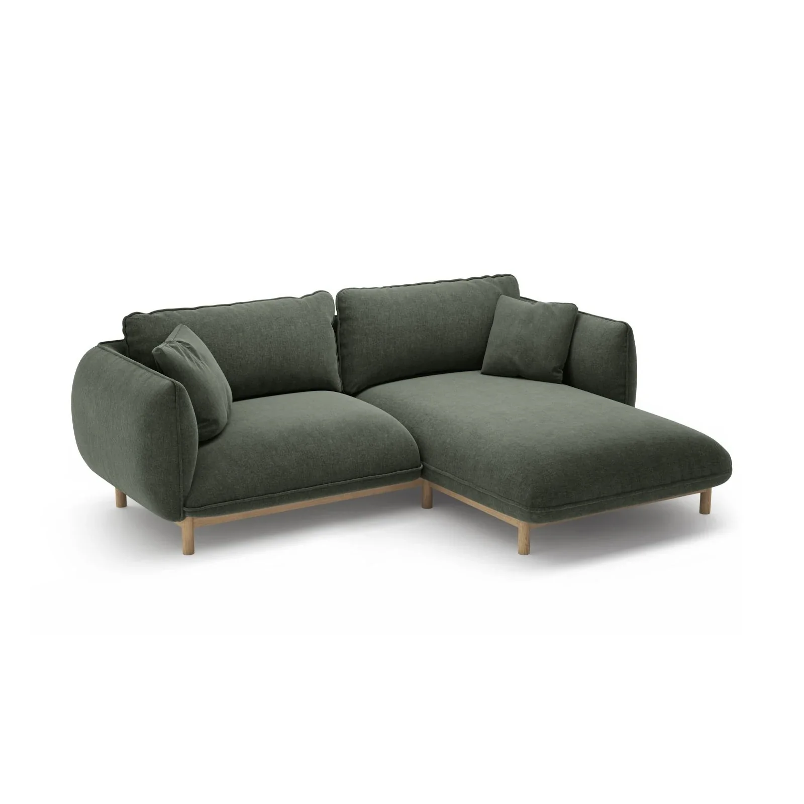 Ada Ecksofa Rechts aus Samt oder Strukturstoff, 220x179 cm - Image 94