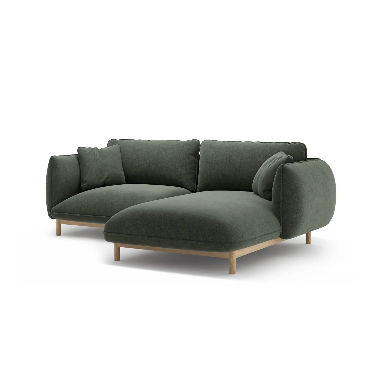 Ada Ecksofa Rechts aus Samt oder Strukturstoff, 220x179 cm - Image 95