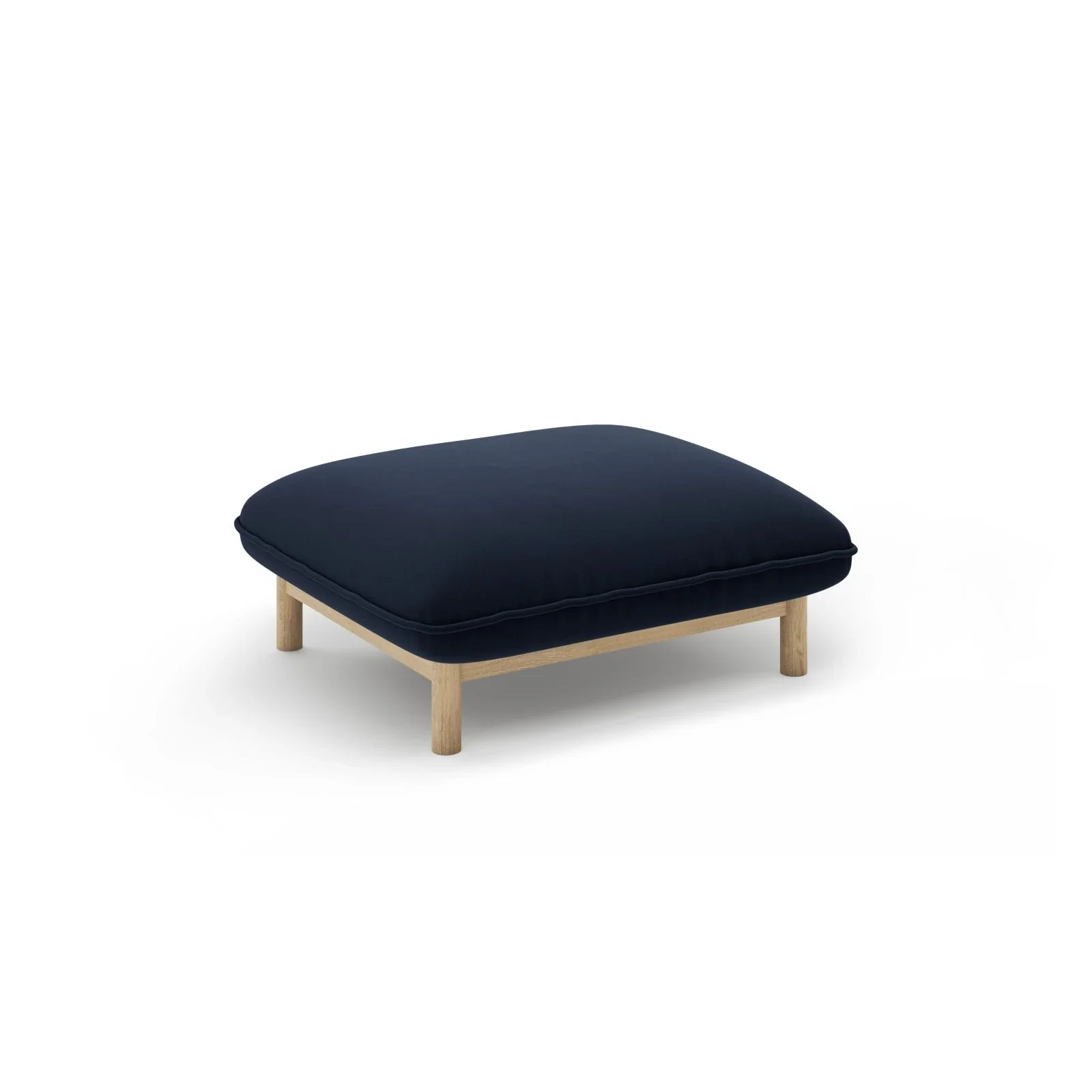 Ada Pouf aus Samt oder Strukturstoff, 80x65 cm - Image 22