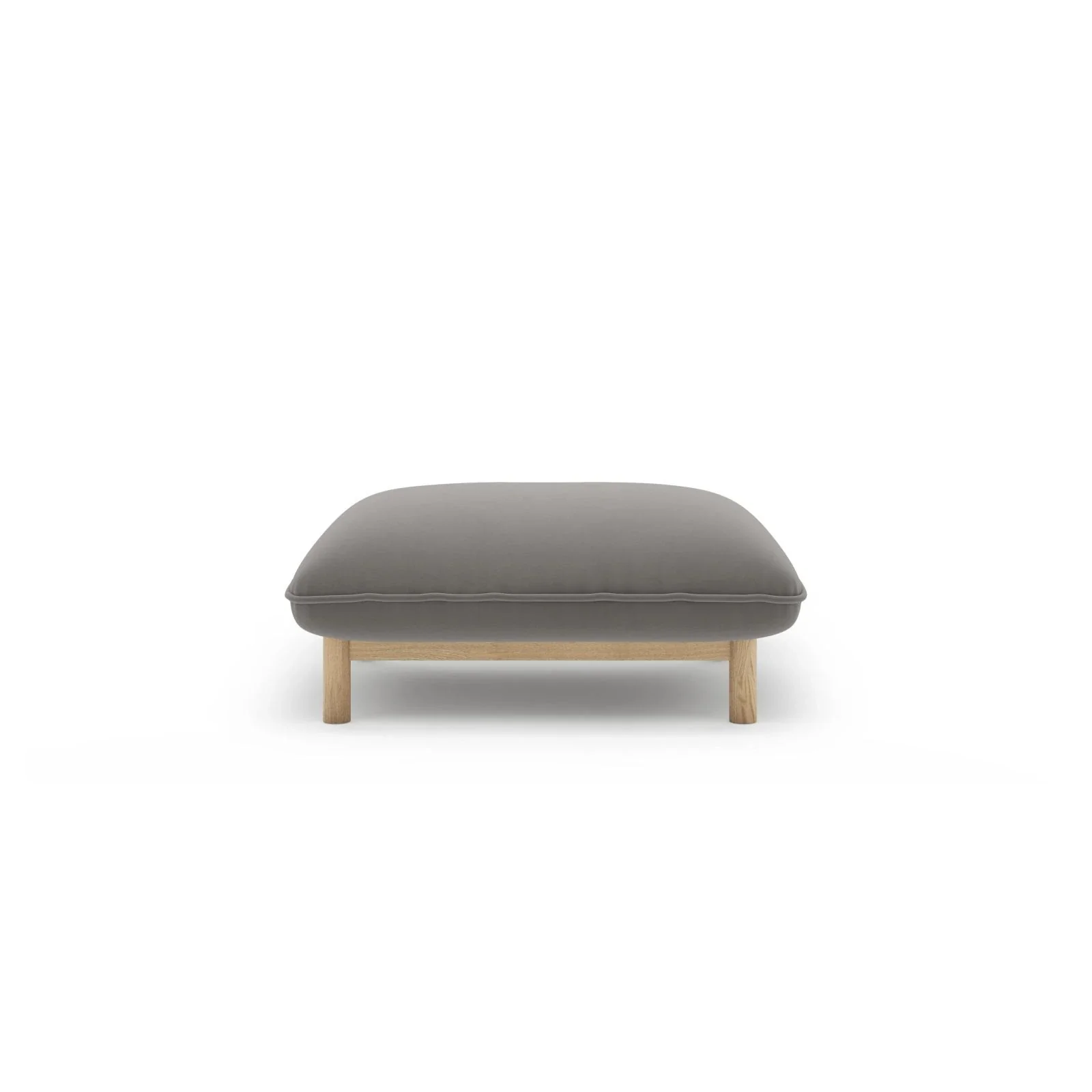 Ada Pouf aus Samt oder Strukturstoff, 80x65 cm - Image 29