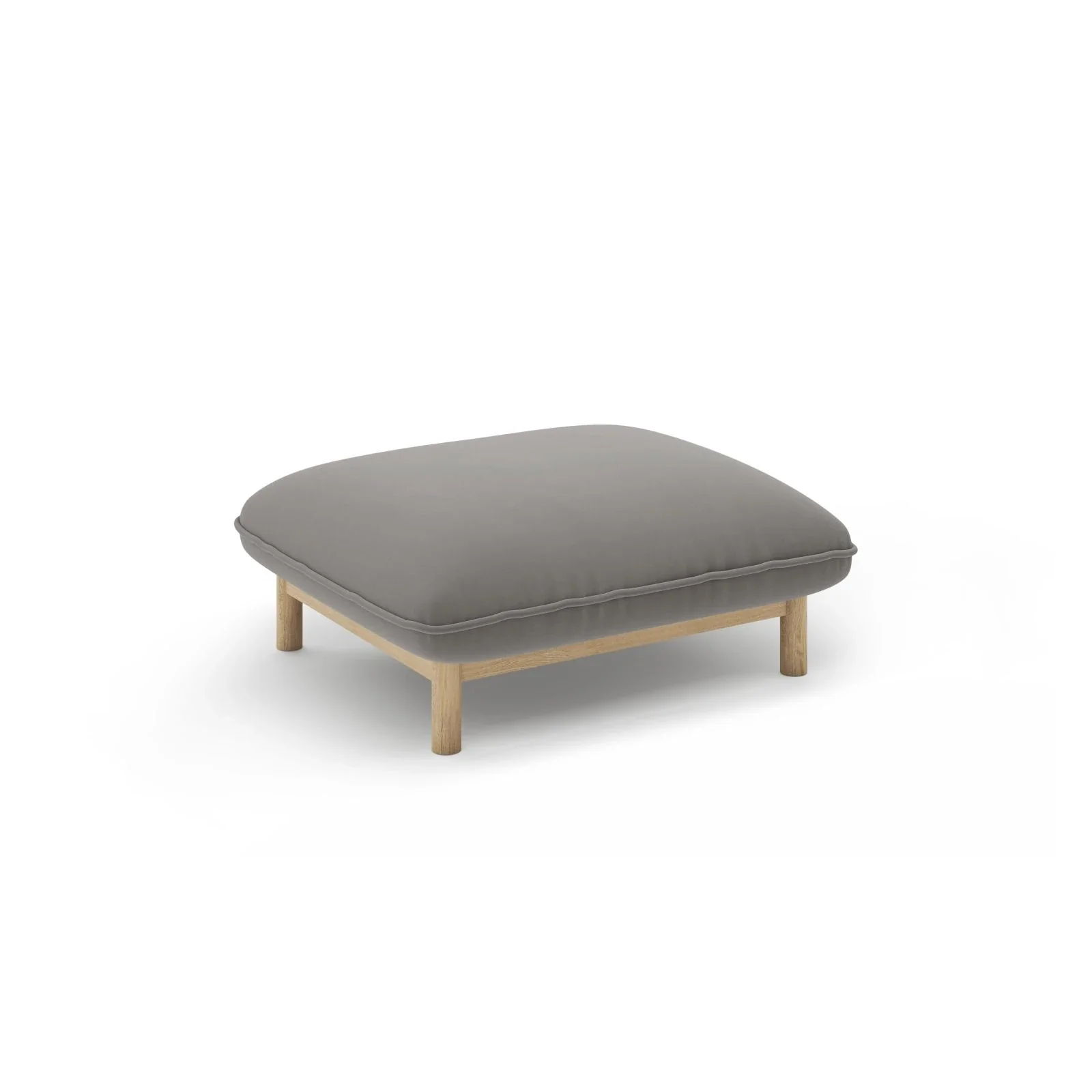 Ada Pouf aus Samt oder Strukturstoff, 80x65 cm - Image 30