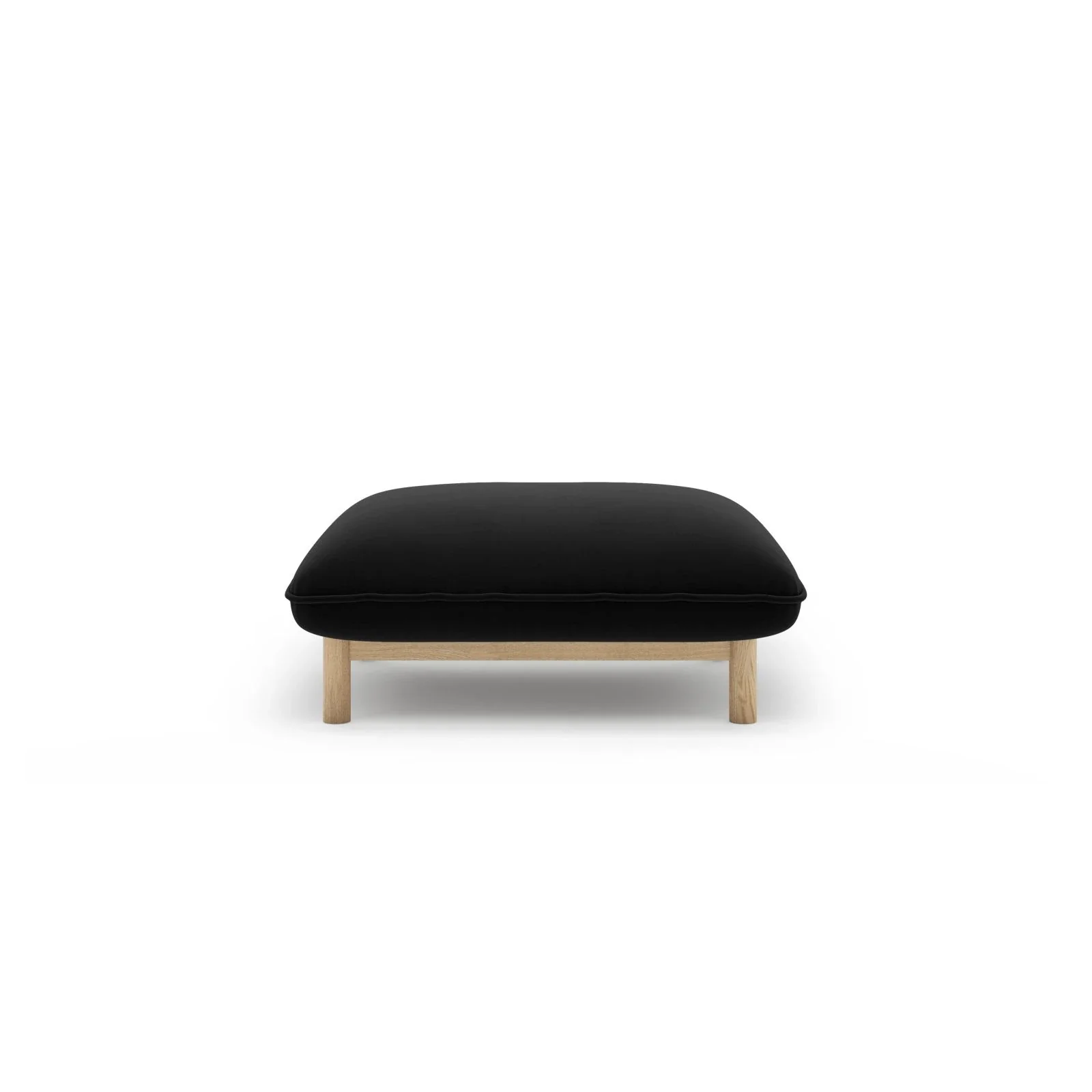 Ada Pouf aus Samt oder Strukturstoff, 80x65 cm - Image 33