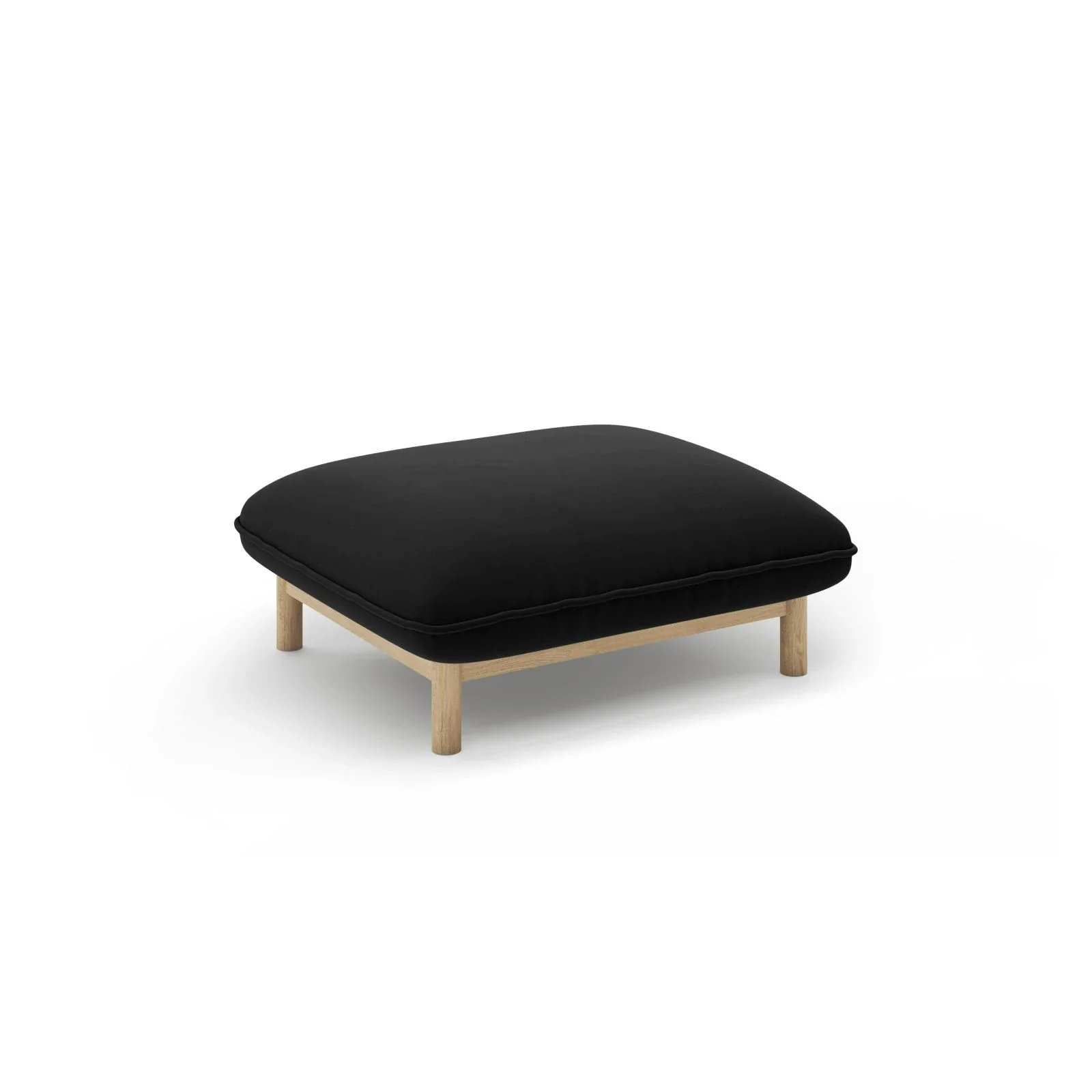 Ada Pouf aus Samt oder Strukturstoff, 80x65 cm - Image 34
