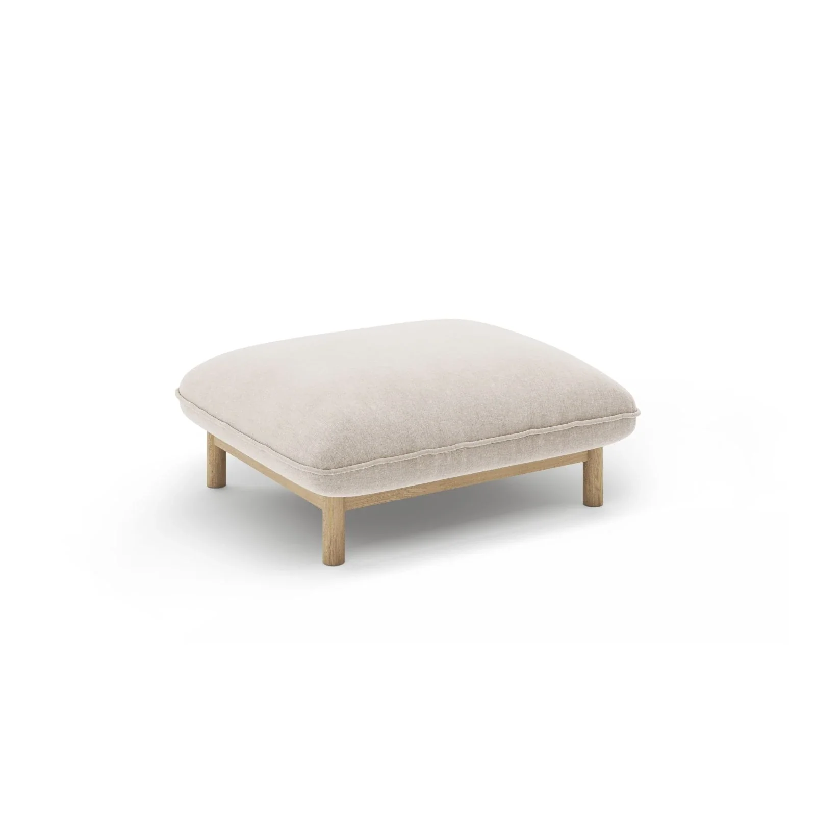 Ada Pouf aus Samt oder Strukturstoff, 80x65 cm - Image 42