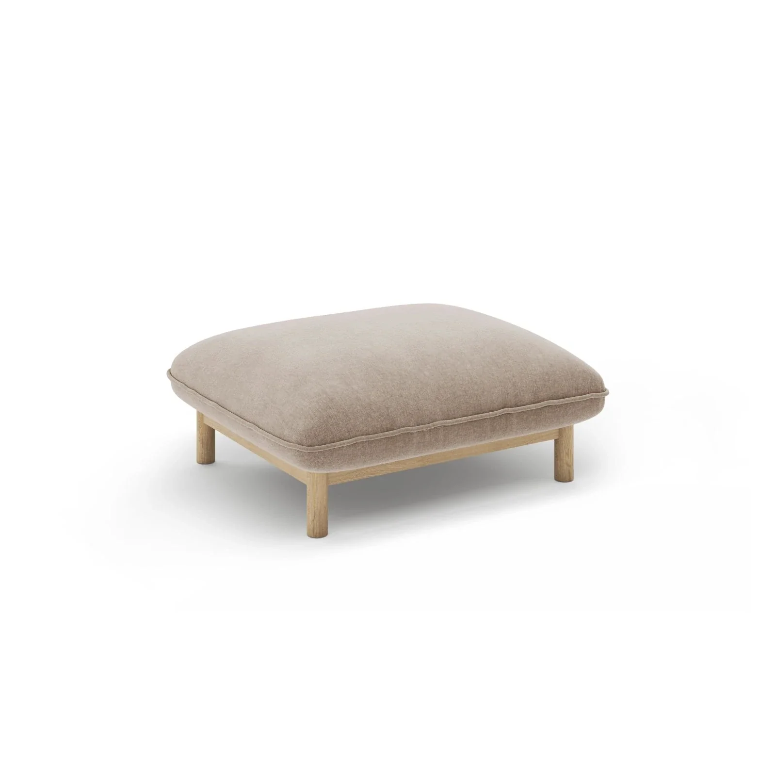 Ada Pouf aus Samt oder Strukturstoff, 80x65 cm - Image 46