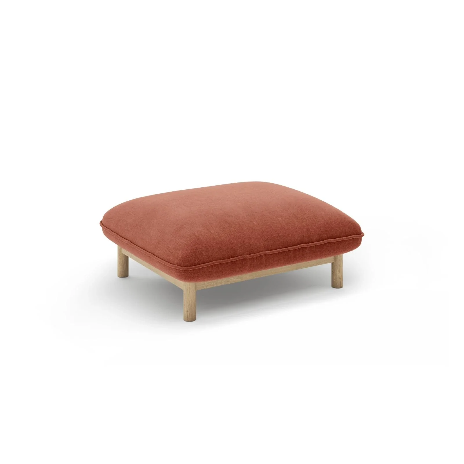 Ada Pouf aus Samt oder Strukturstoff, 80x65 cm - Image 50