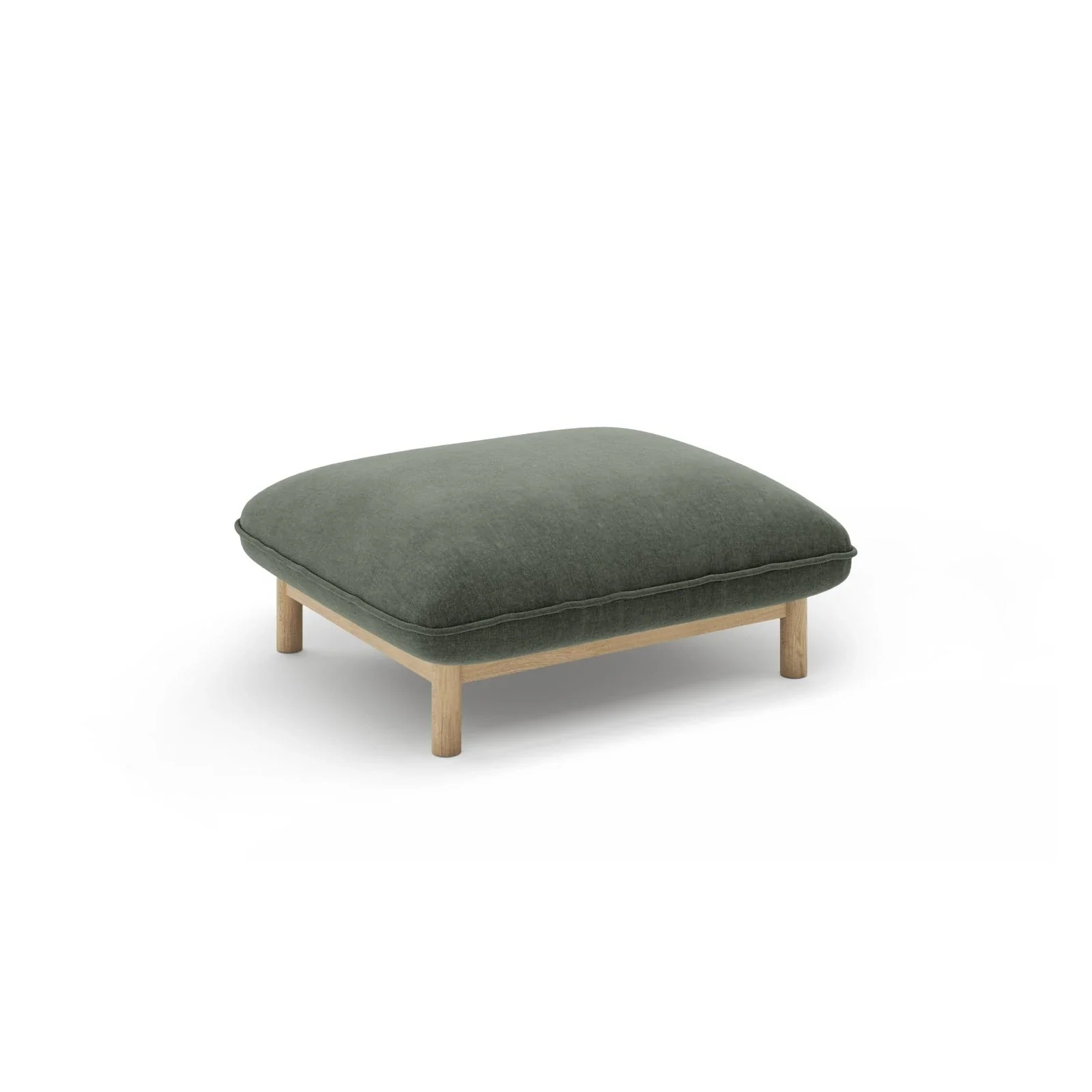 Ada Pouf aus Samt oder Strukturstoff, 80x65 cm - Image 54