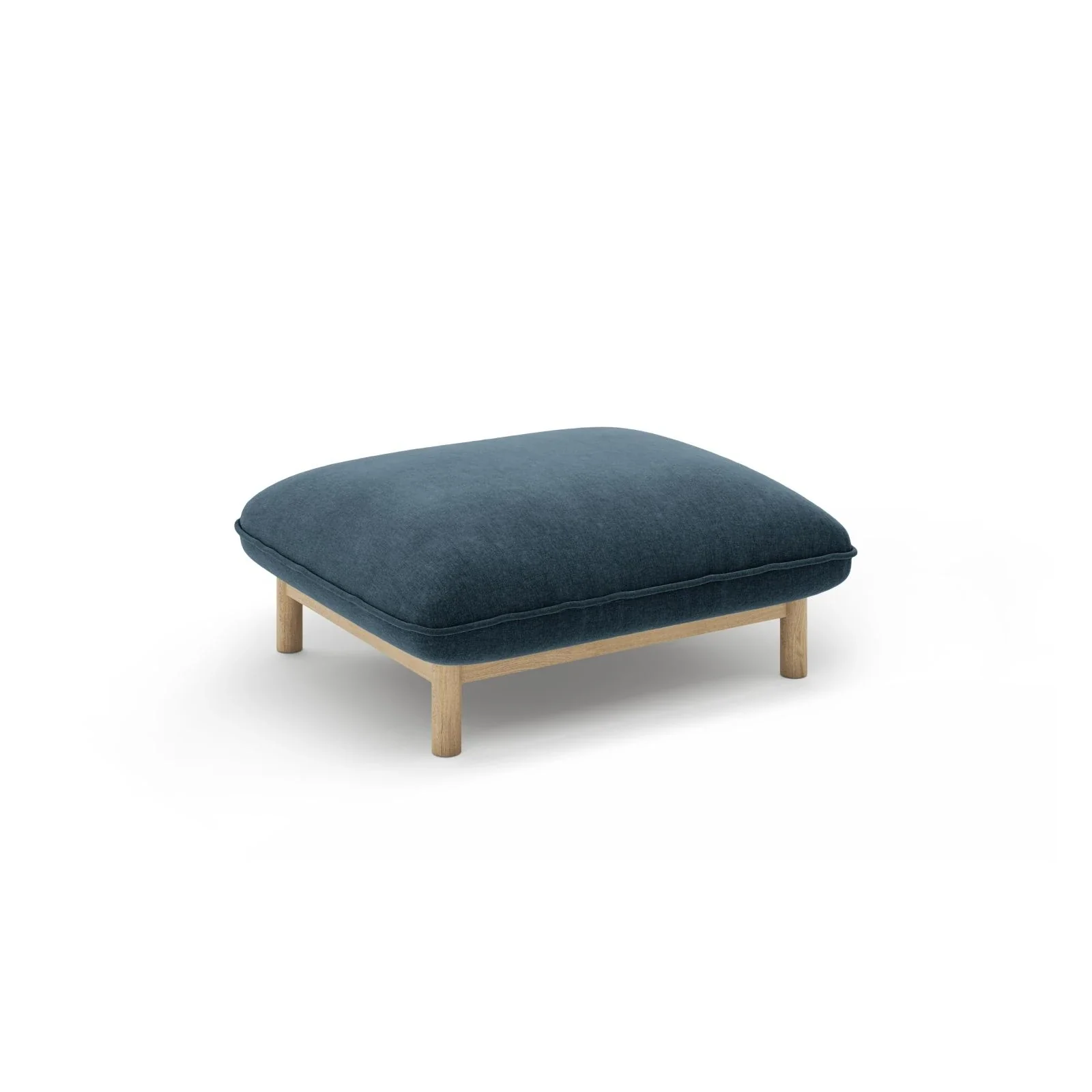 Ada Pouf aus Samt oder Strukturstoff, 80x65 cm - Image 58