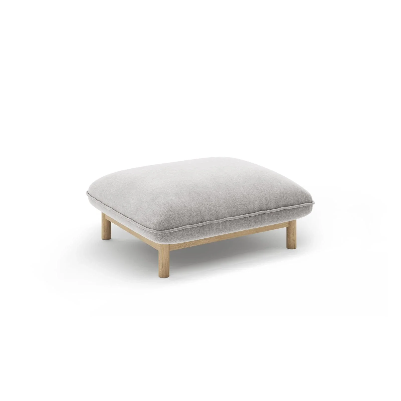 Ada Pouf aus Samt oder Strukturstoff, 80x65 cm - Image 66