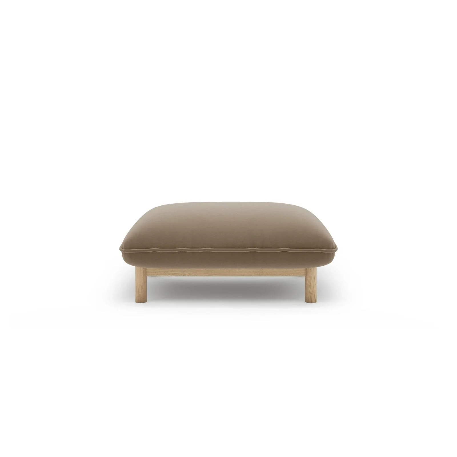 Ada Pouf aus Samt oder Strukturstoff, 80x65 cm - Image 9