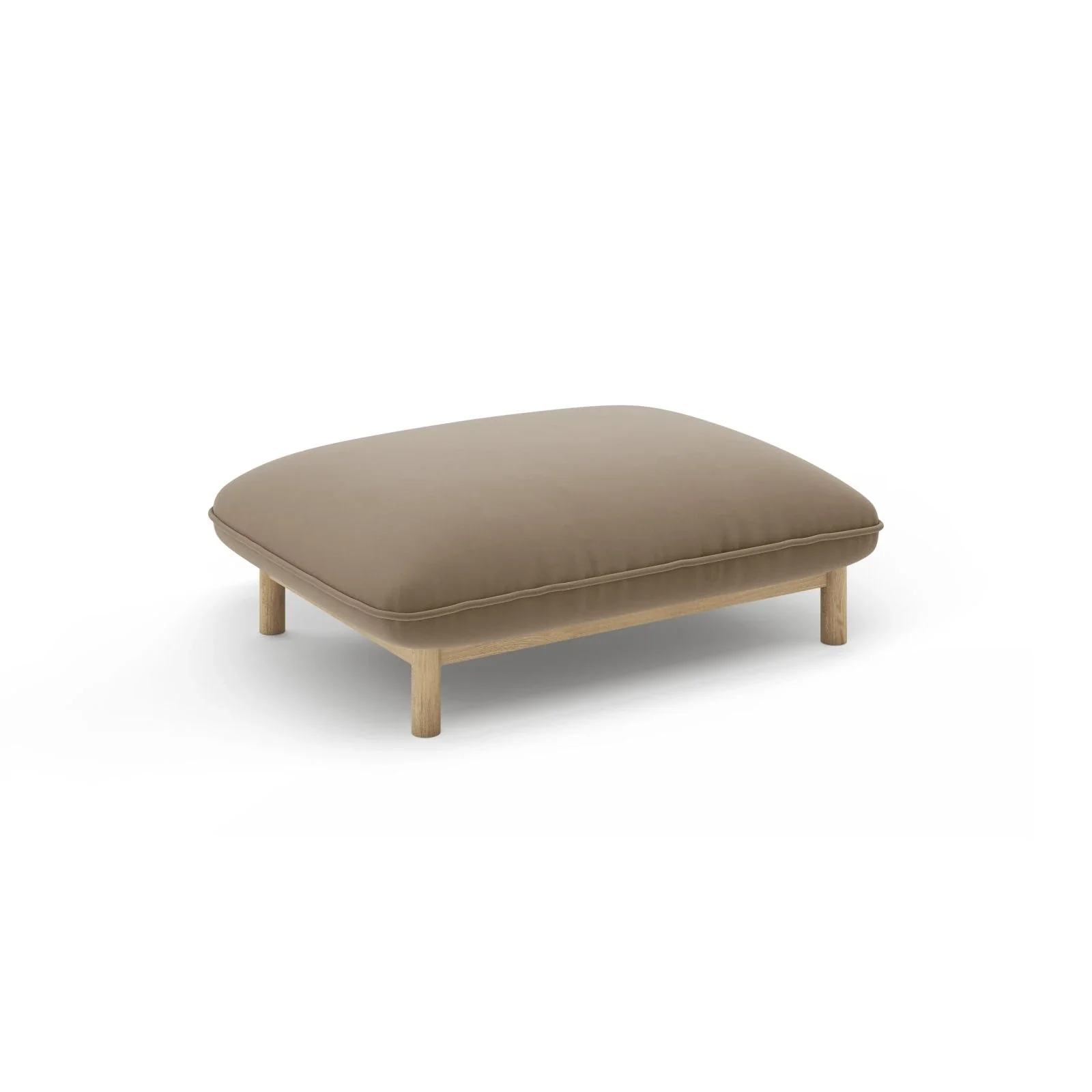 Ada Pouf aus Samt oder Strukturstoff, 95x65 cm - Image 10