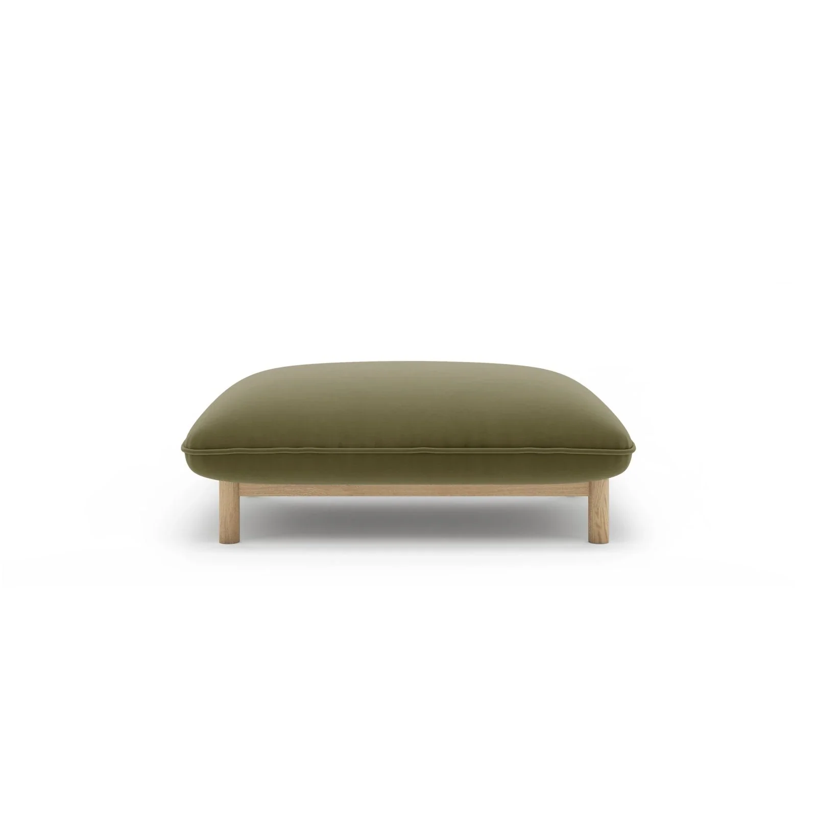 Ada Pouf aus Samt oder Strukturstoff, 95x65 cm - Image 13