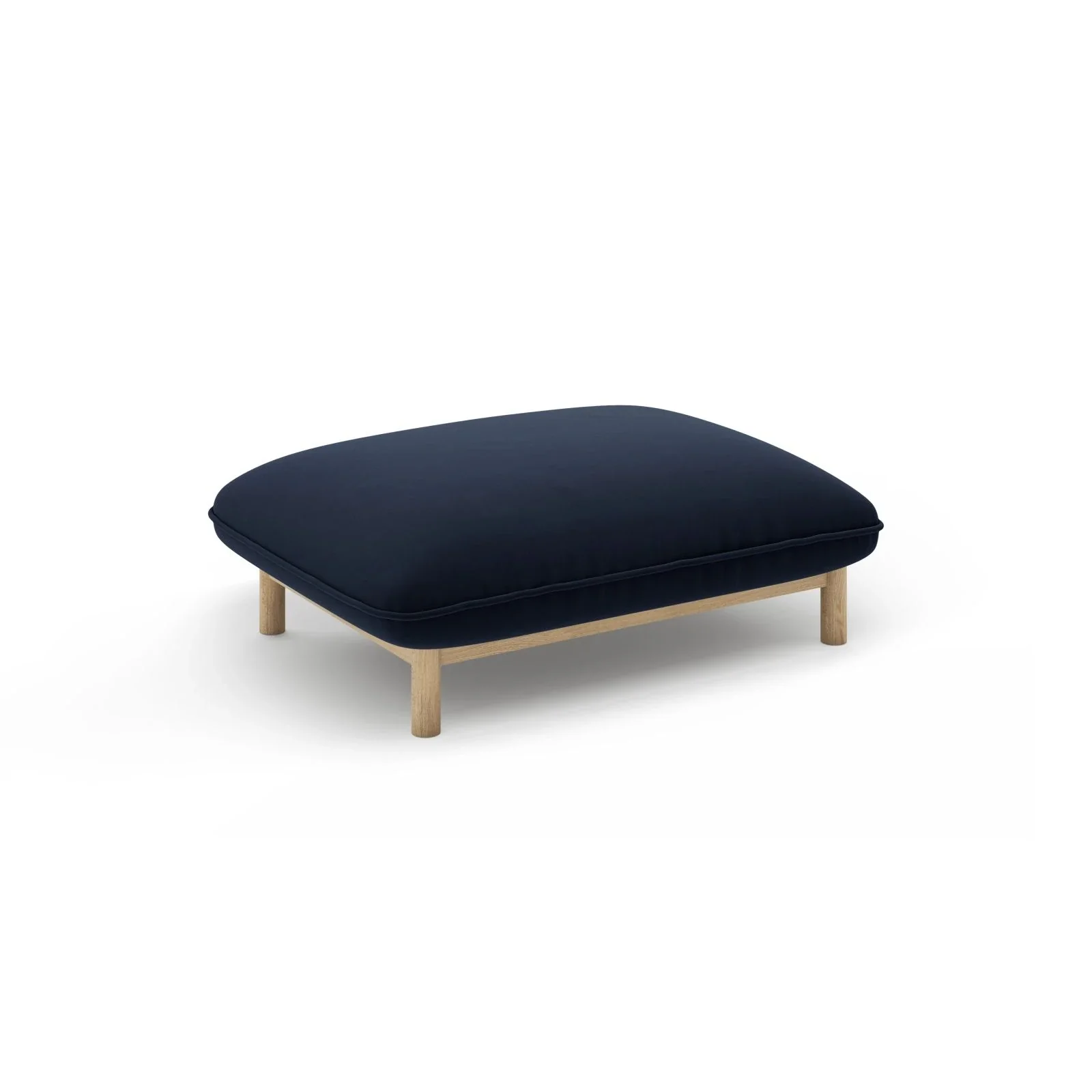 Ada Pouf aus Samt oder Strukturstoff, 95x65 cm - Image 22