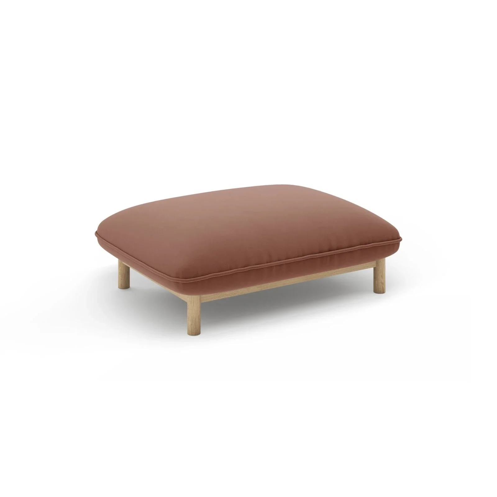 Ada Pouf aus Samt oder Strukturstoff, 95x65 cm - Image 26