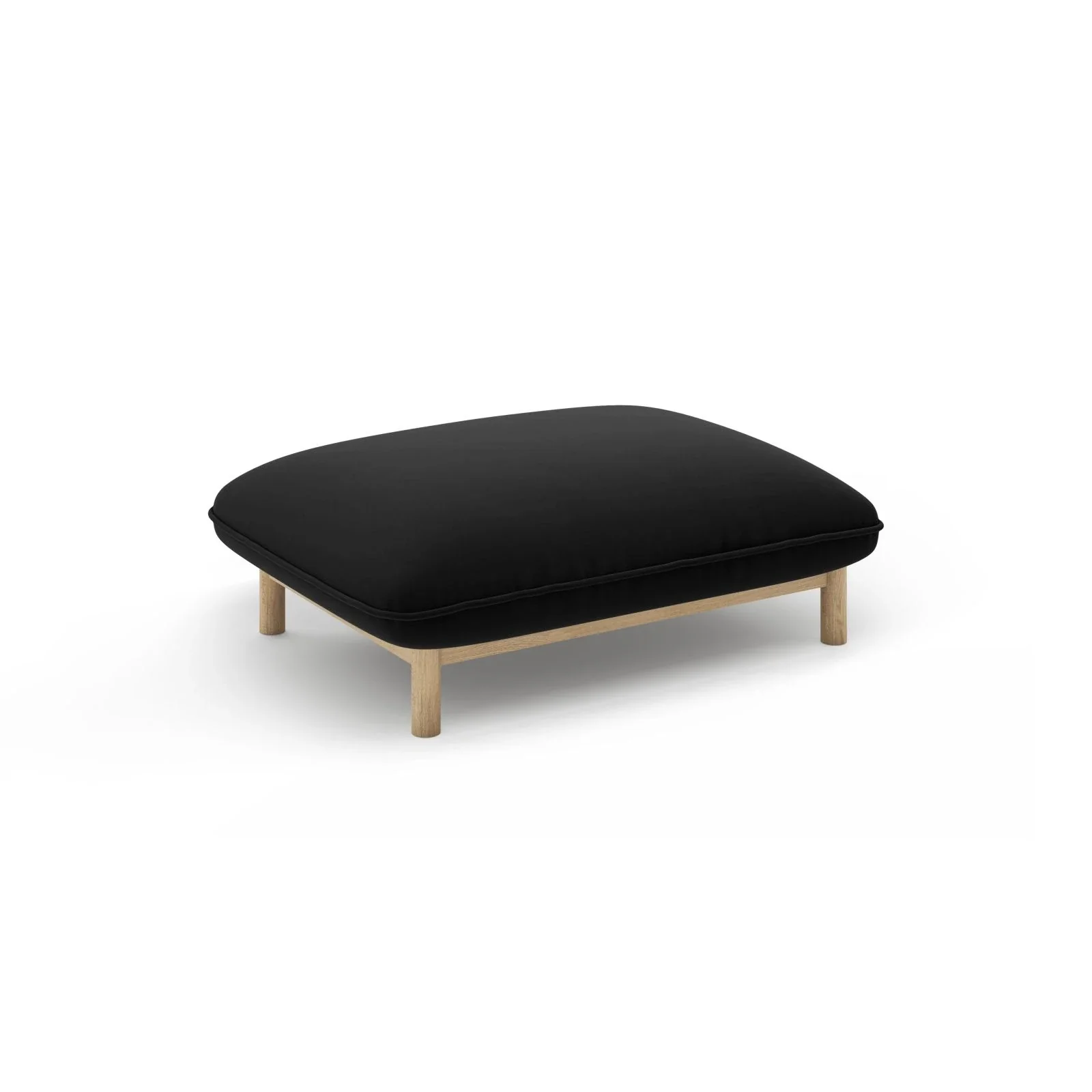 Ada Pouf aus Samt oder Strukturstoff, 95x65 cm - Image 34