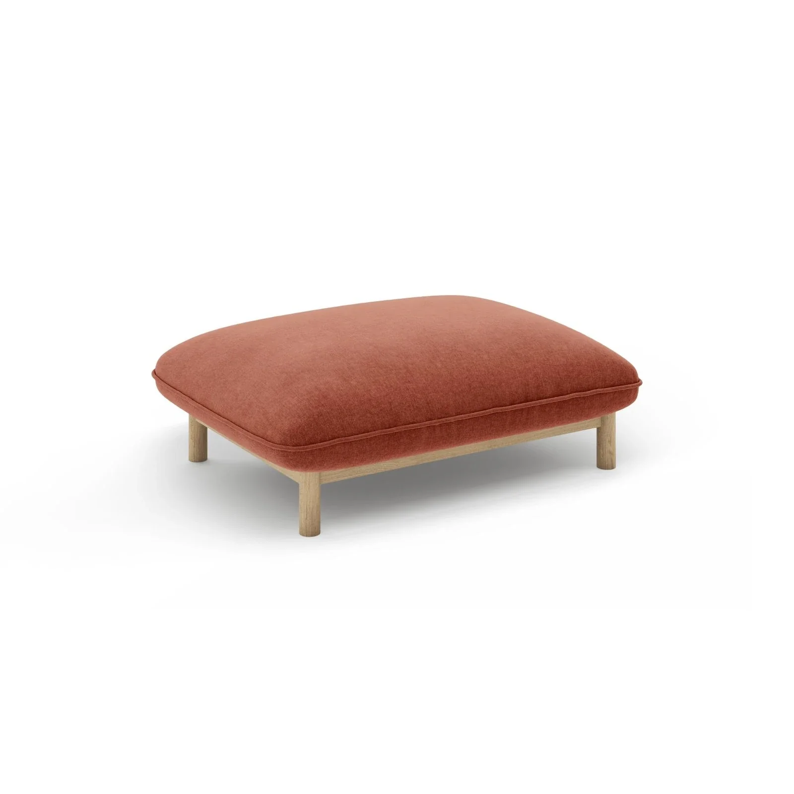 Ada Pouf aus Samt oder Strukturstoff, 95x65 cm - Image 50