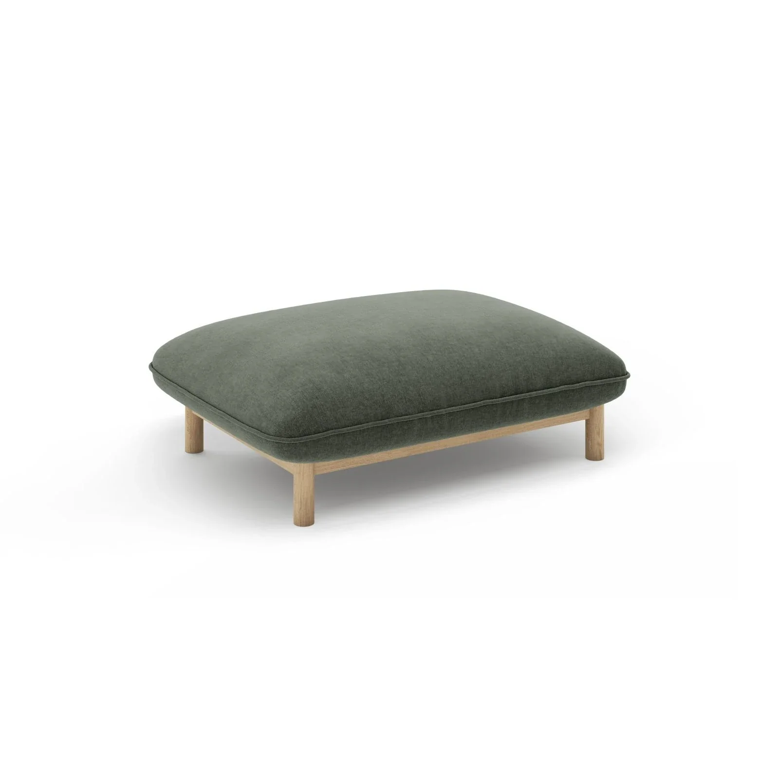 Ada Pouf aus Samt oder Strukturstoff, 95x65 cm - Image 54