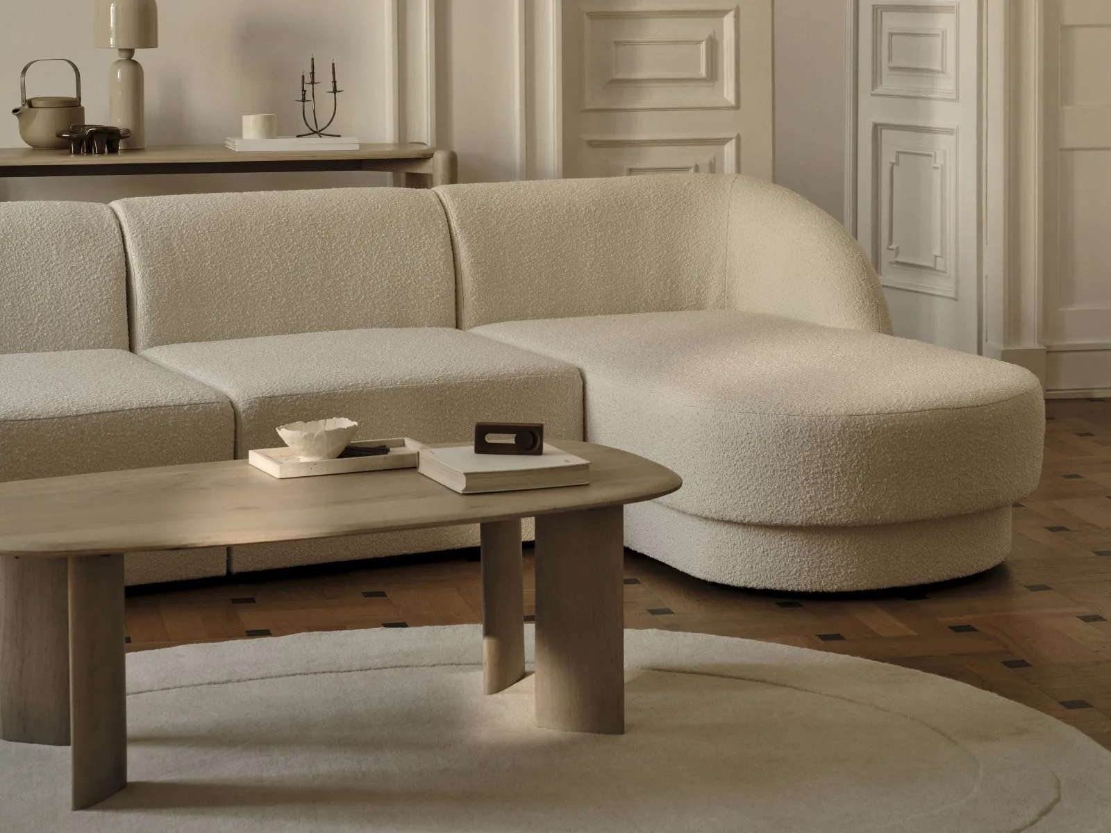 Aggie Couchtisch mit Eichenholzplatte, 120x60x40 cm - Image 3