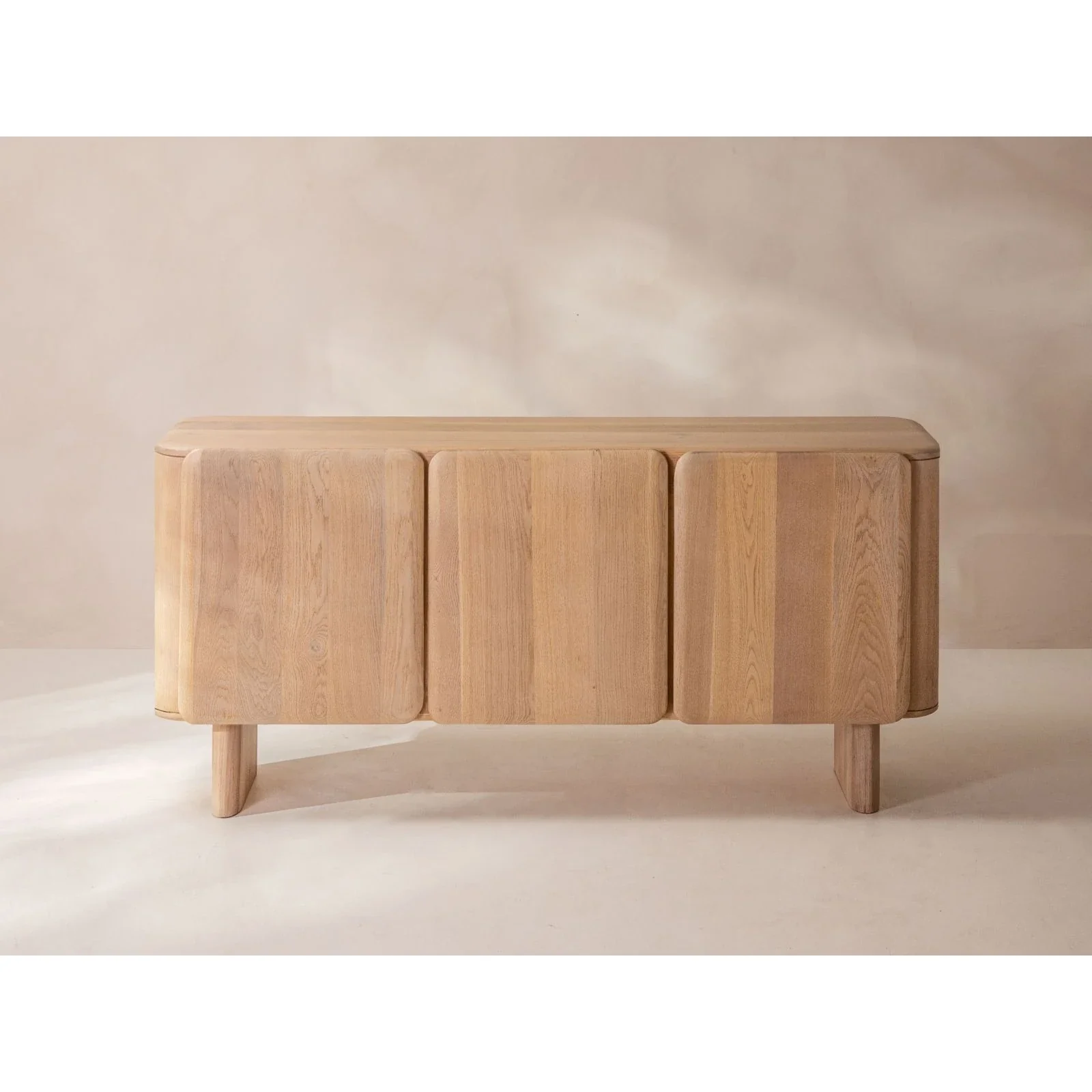 Aggie Kommode aus massivem Eichenholz, 160x45x75 cm - Image 4