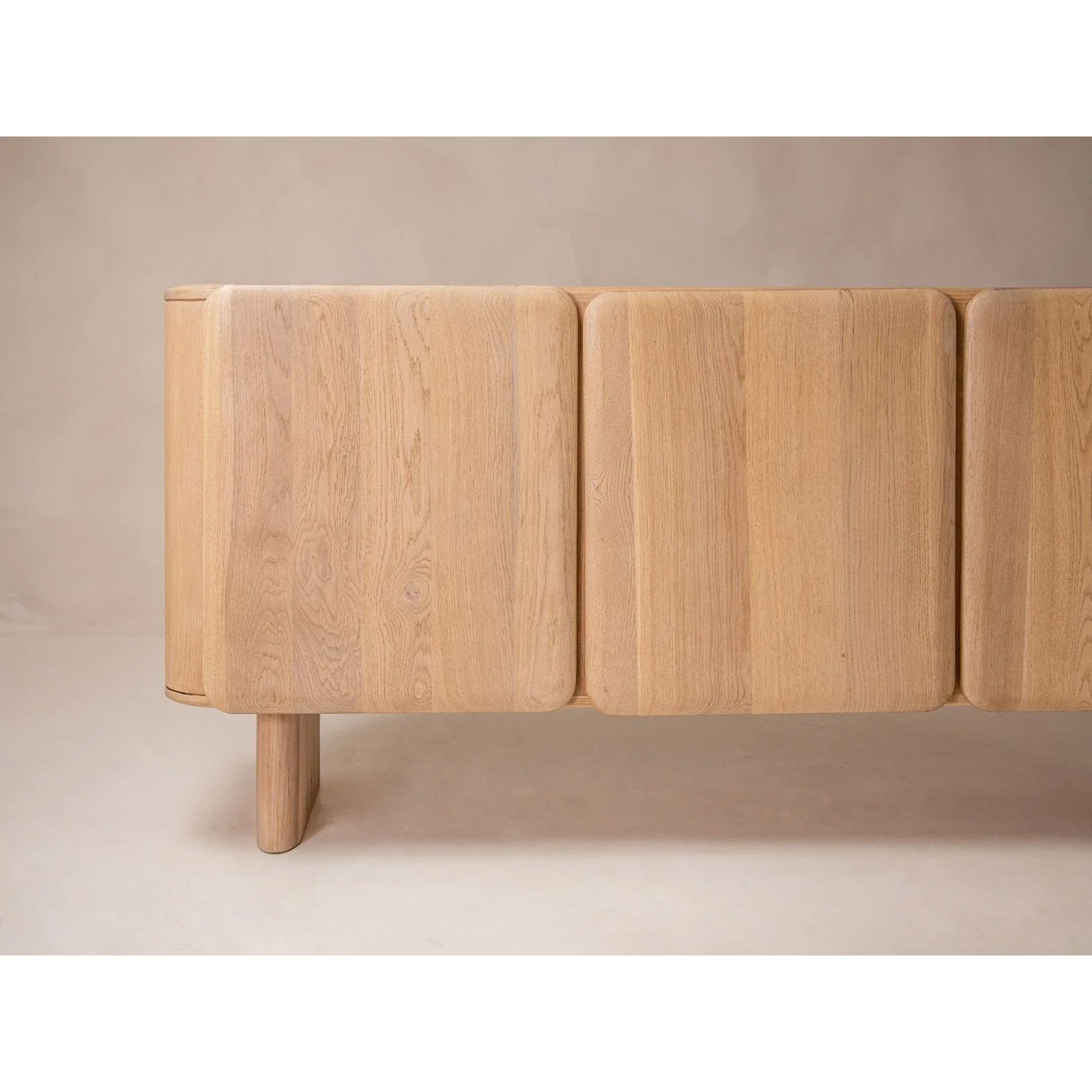 Aggie Kommode aus massivem Eichenholz, 160x45x75 cm - Image 7