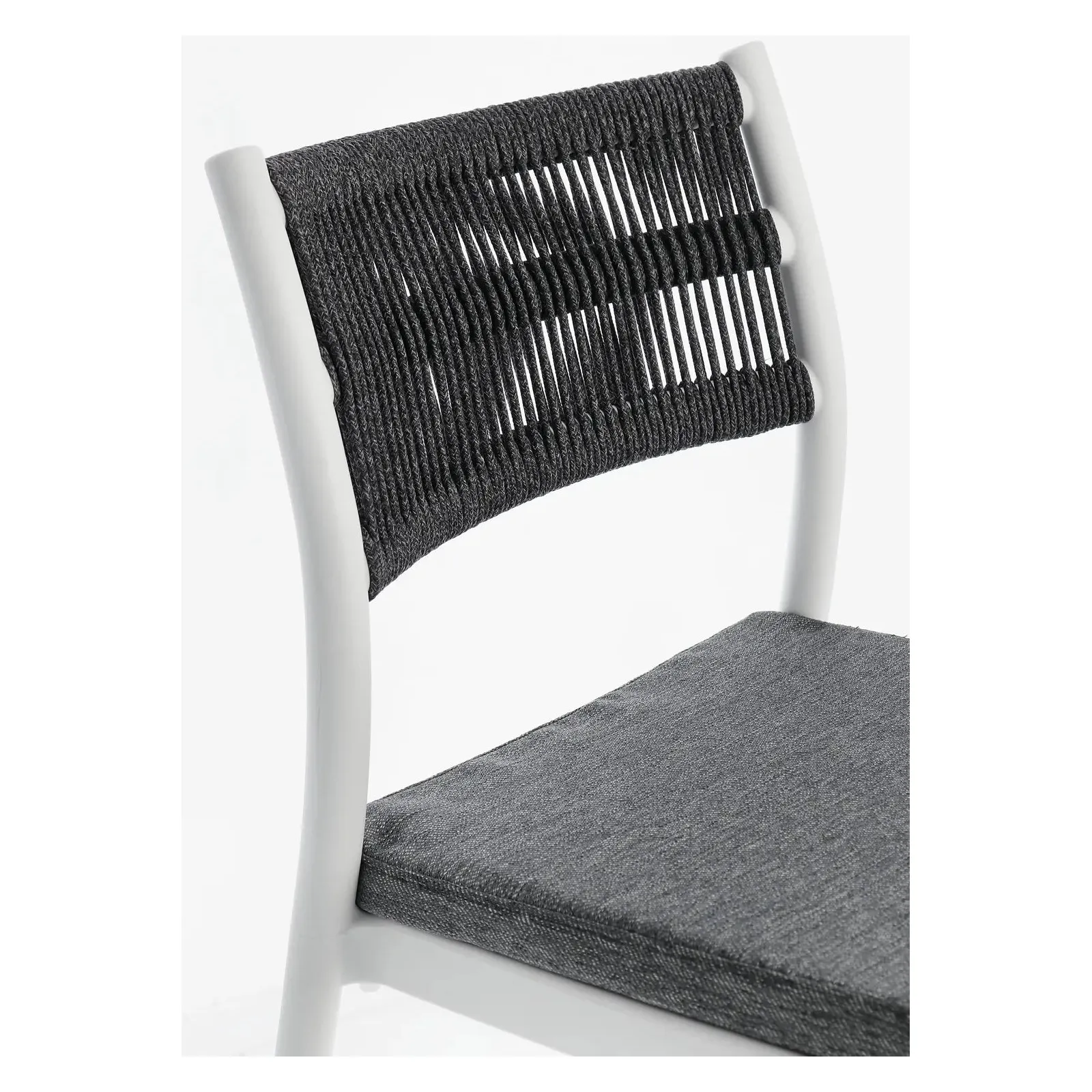 Alvin Stuhl mit Kissen Weiss/Dunkelgrau - Image 2