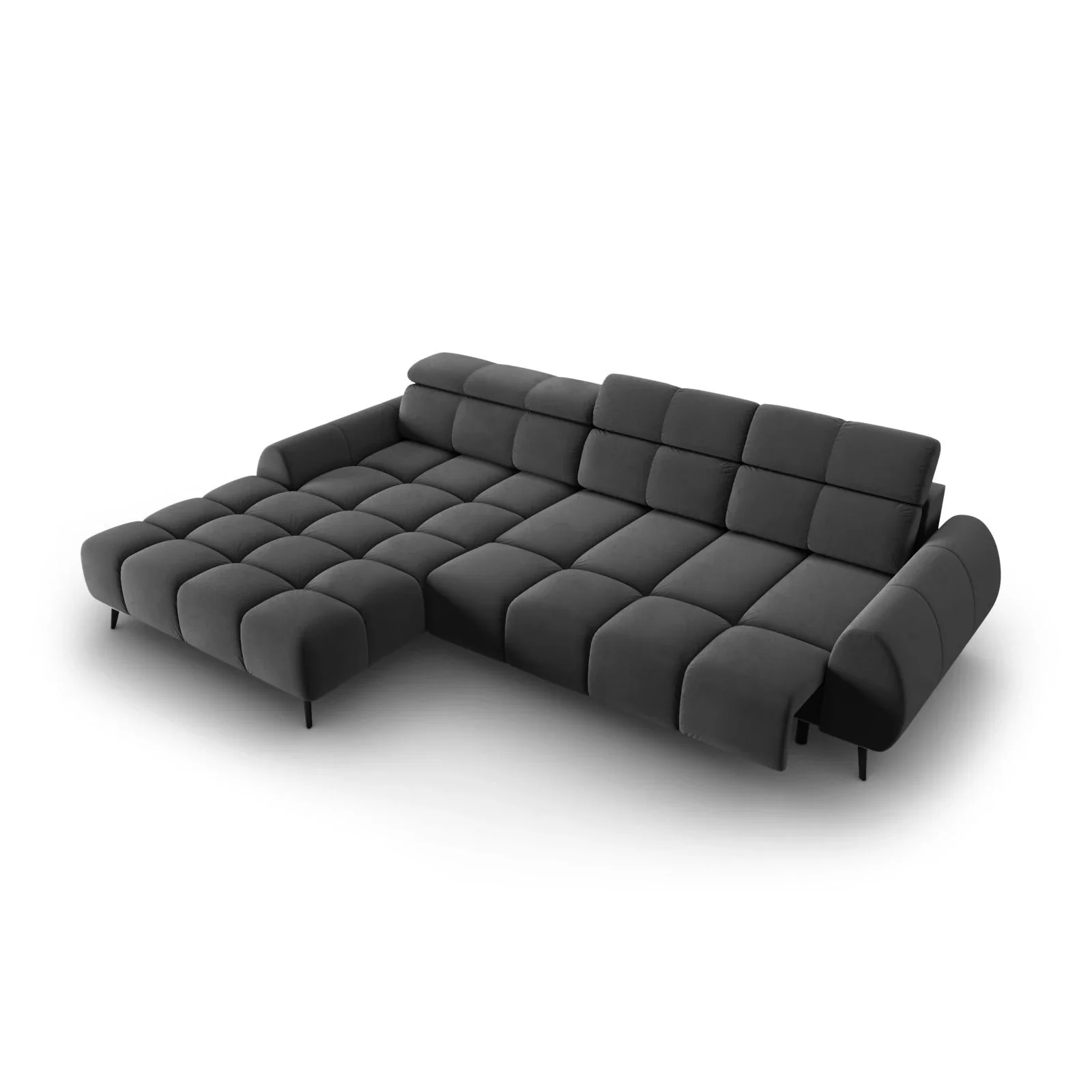 Alyse 5-Sitzer Ecksofa Links, elektrisch verstellbar, mit Bezug aus Samt oder Strukturstoff, 295x188 cm - Image 52