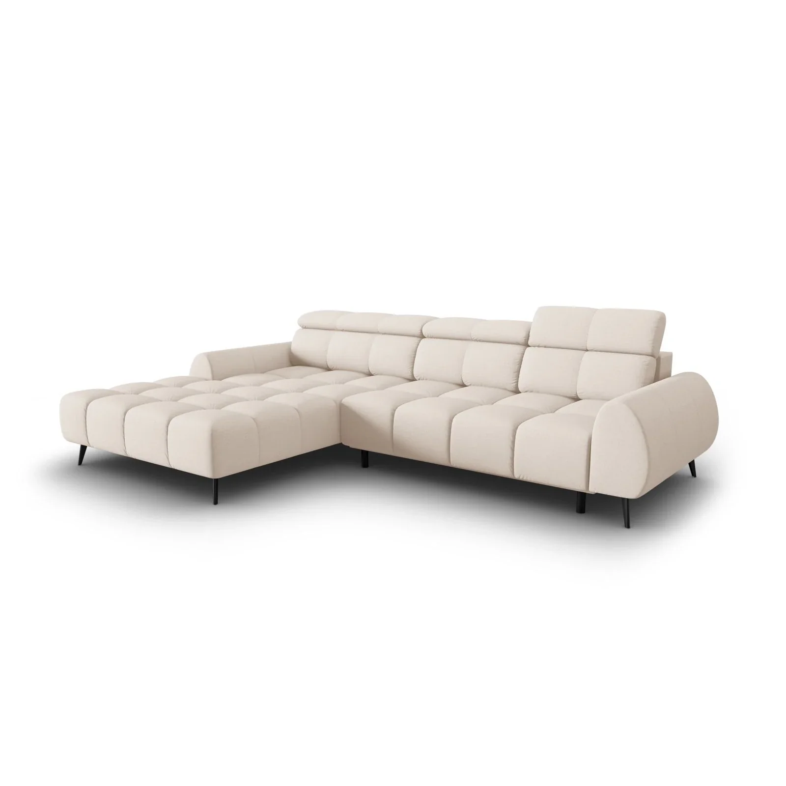 Alyse 5-Sitzer Ecksofa Links, elektrisch verstellbar, mit Bezug aus Samt oder Strukturstoff, 295x188 cm - Image 67